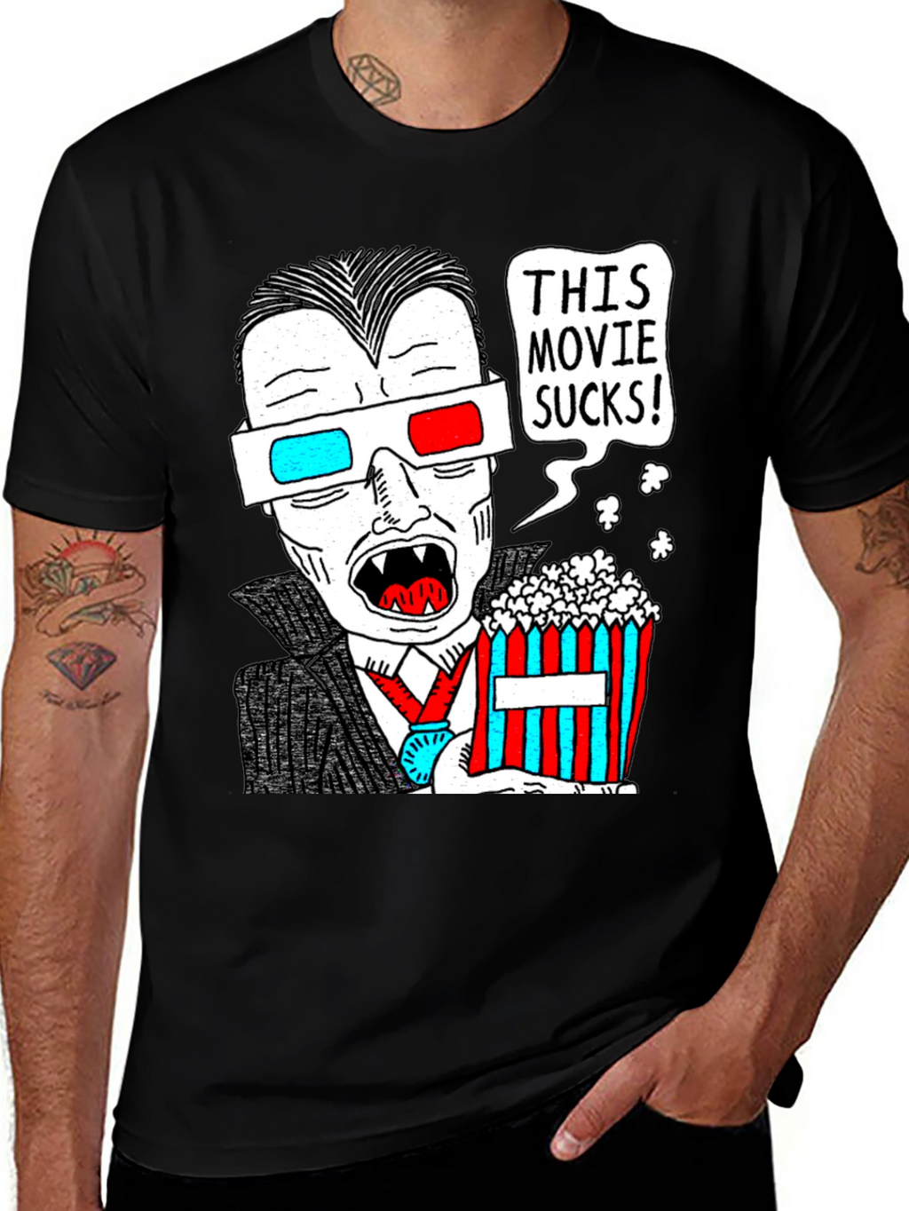 Humorous Vampire Movie Lover T-Shirt