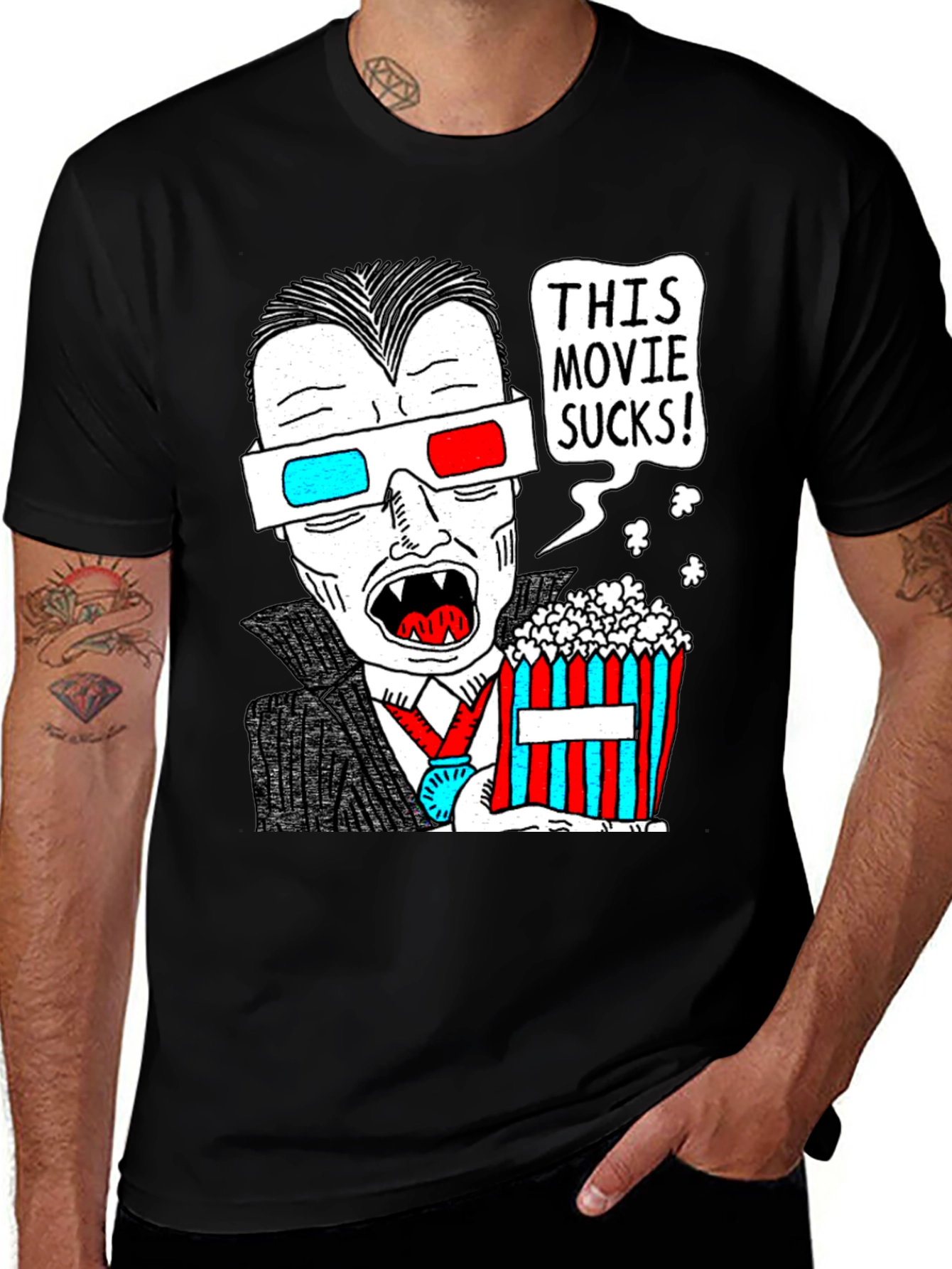 Humorous Vampire Movie Lover T-Shirt