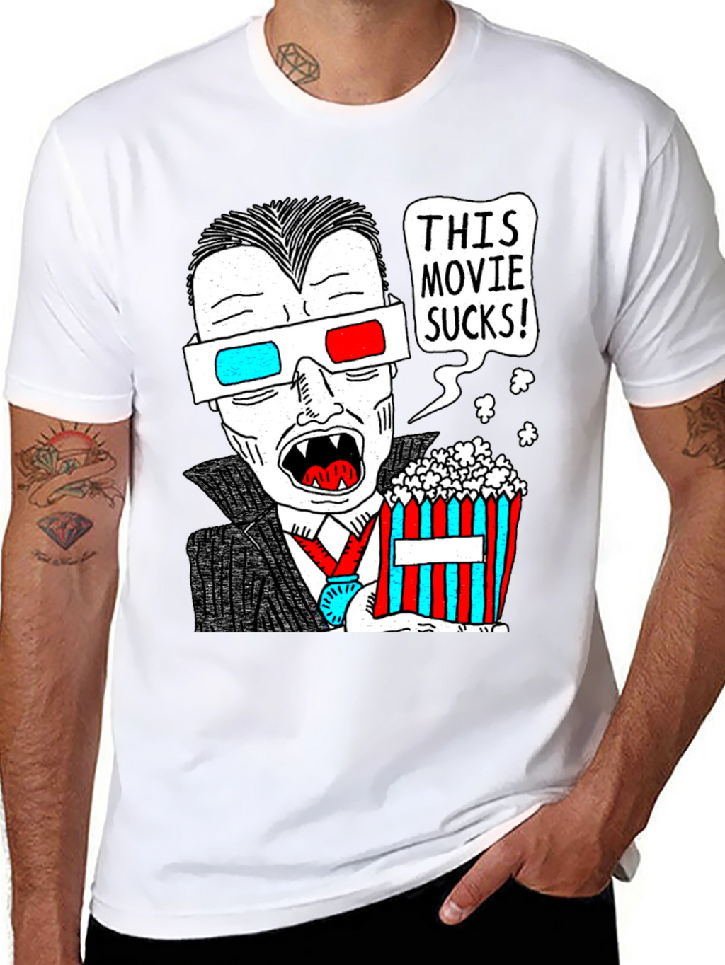 Humorous Vampire Movie Lover T-Shirt