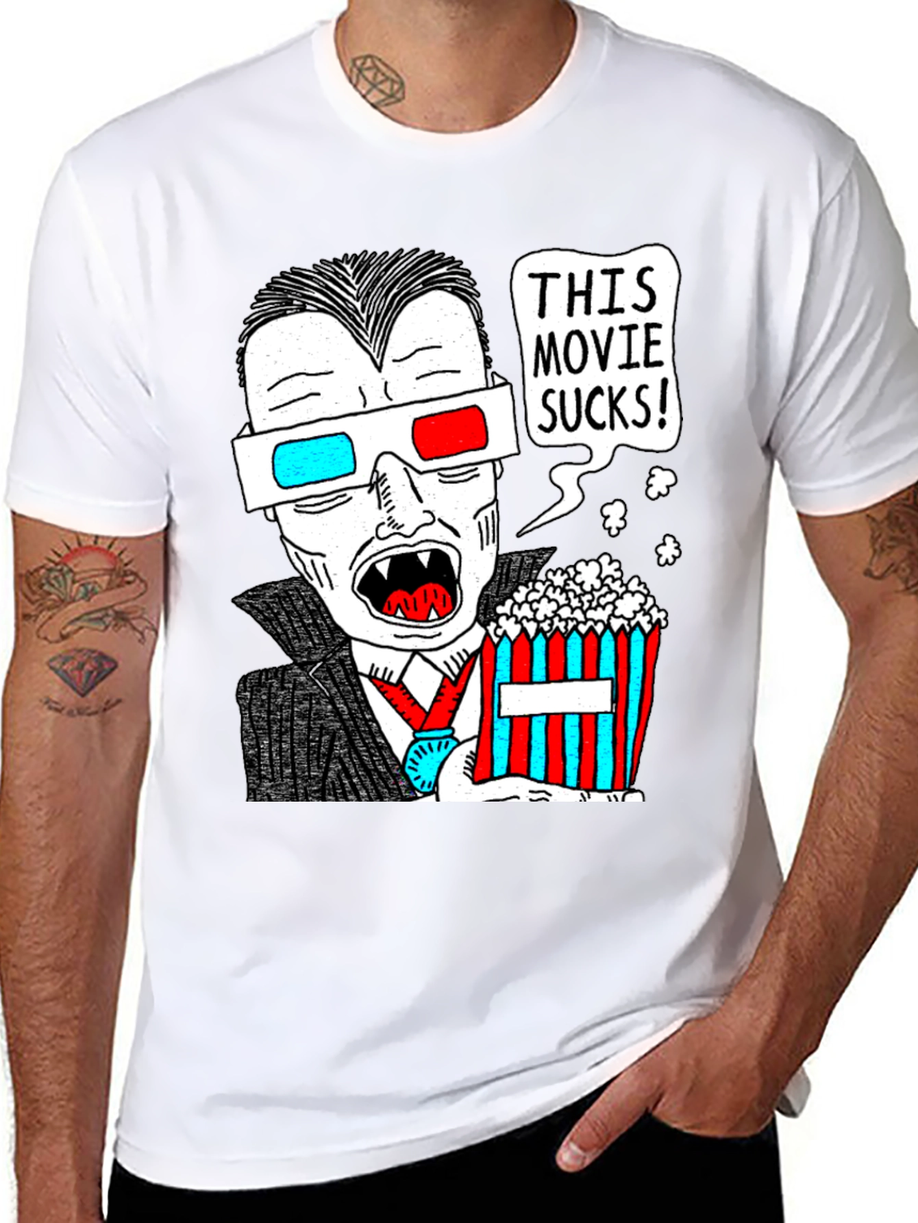 Humorous Vampire Movie Lover T-Shirt