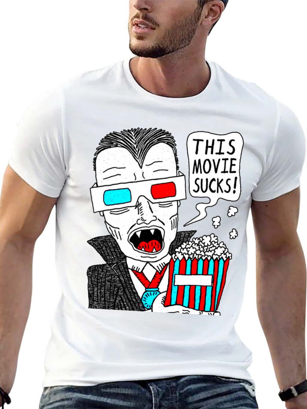 Humorous Vampire Movie Lover T-Shirt