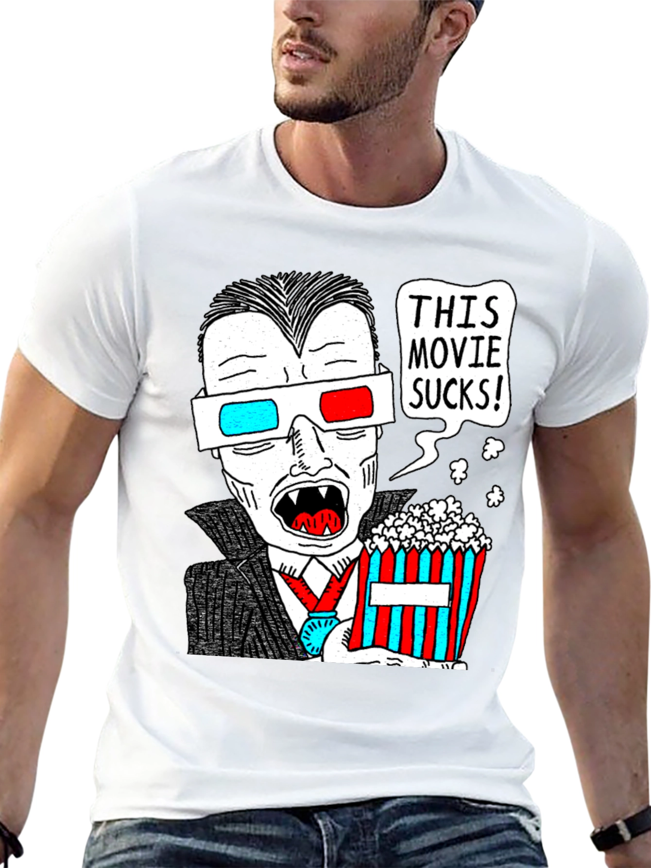 Humorous Vampire Movie Lover T-Shirt