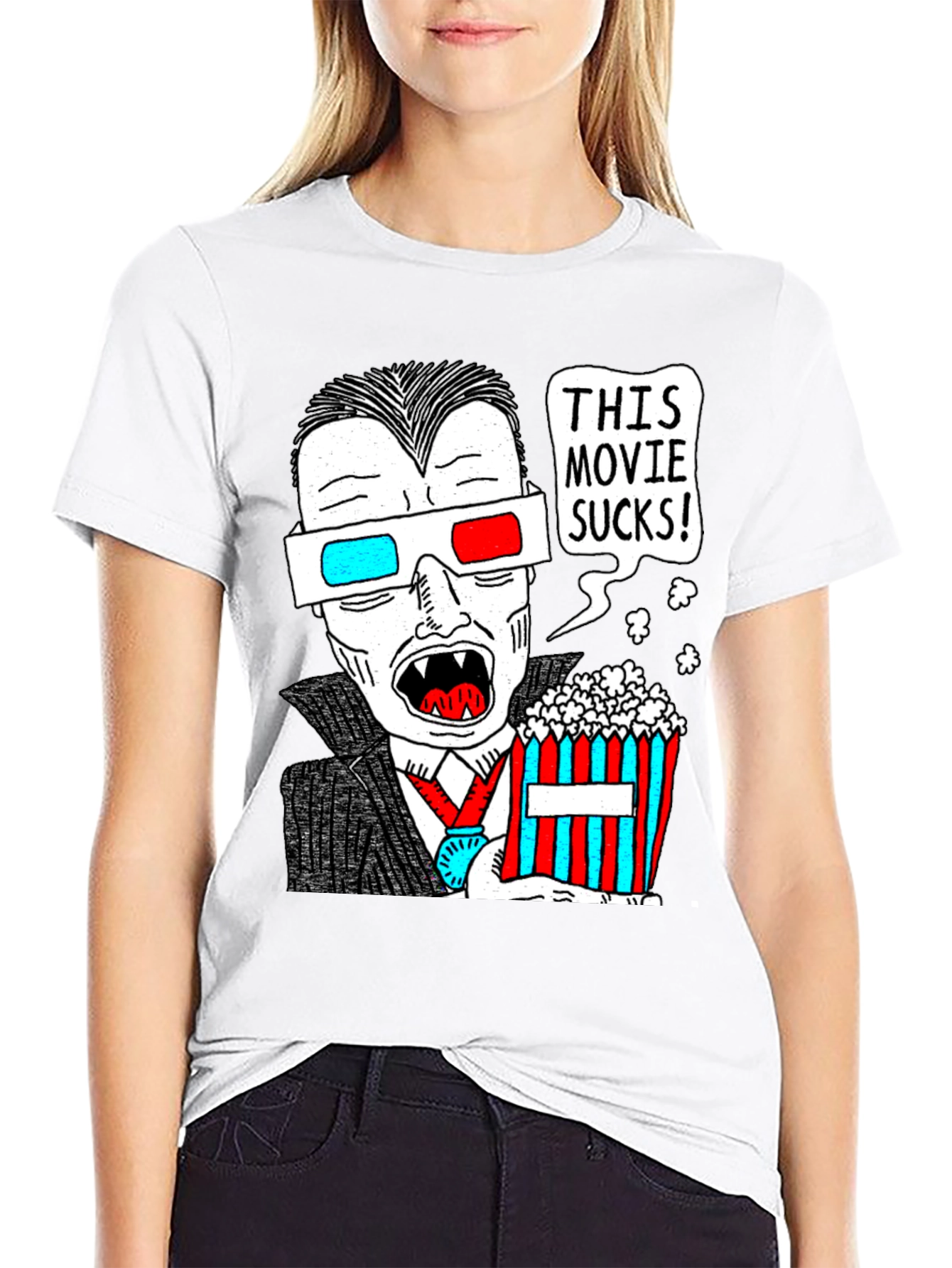 Humorous Vampire Movie Lover T-Shirt
