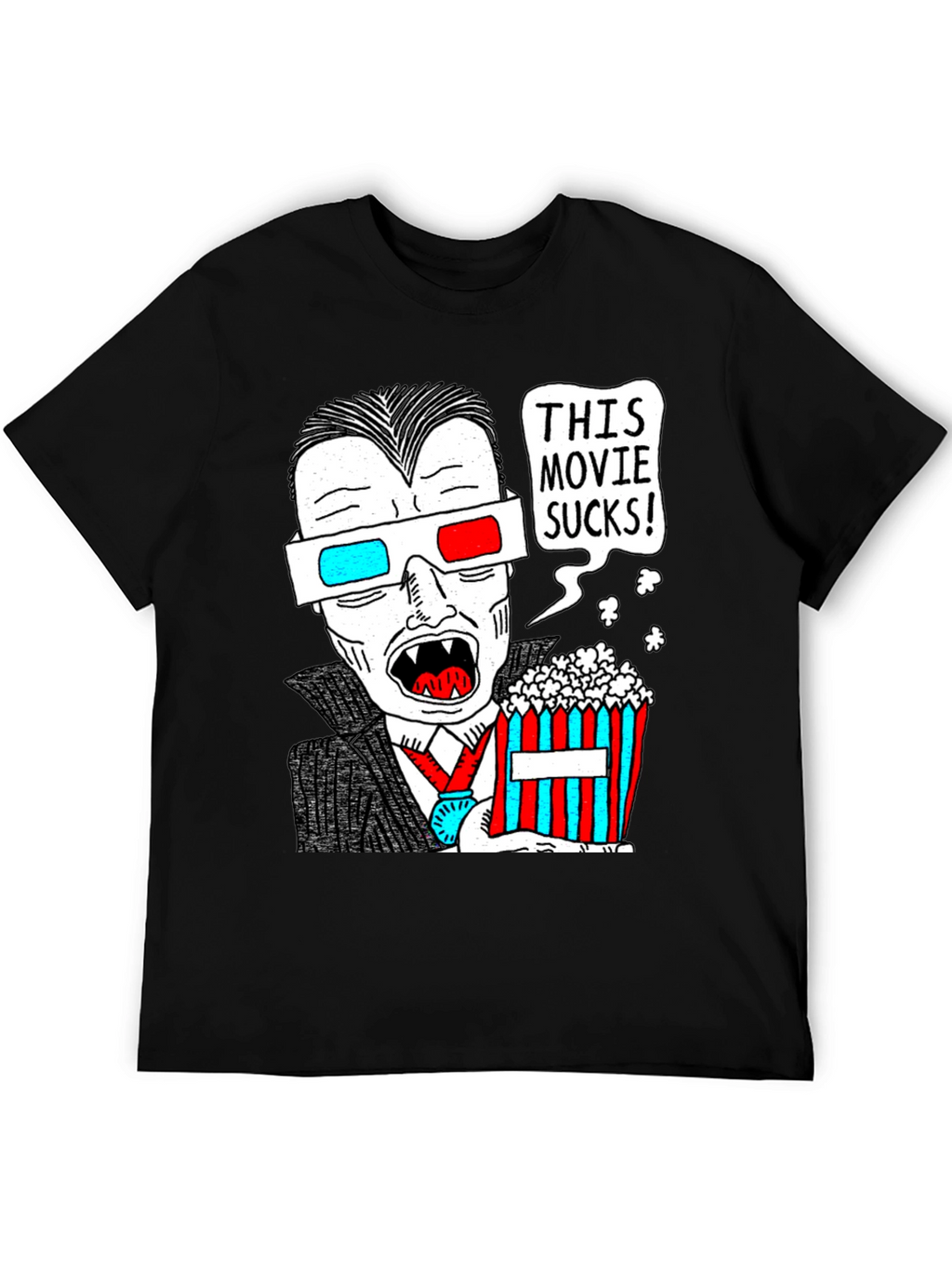 Humorous Vampire Movie Lover T-Shirt