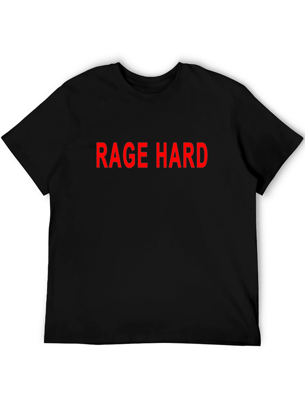 Rage Hard Black Cotton Graphic Tee