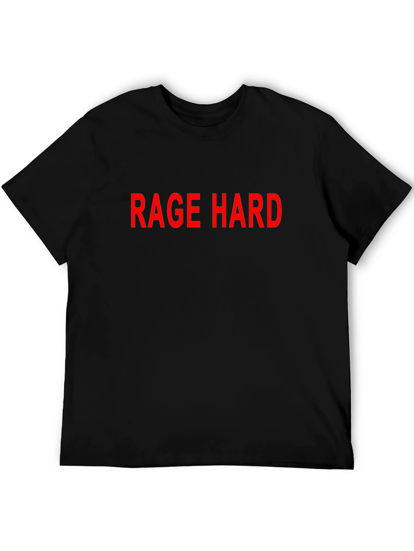 Rage Hard Black Cotton Graphic Tee