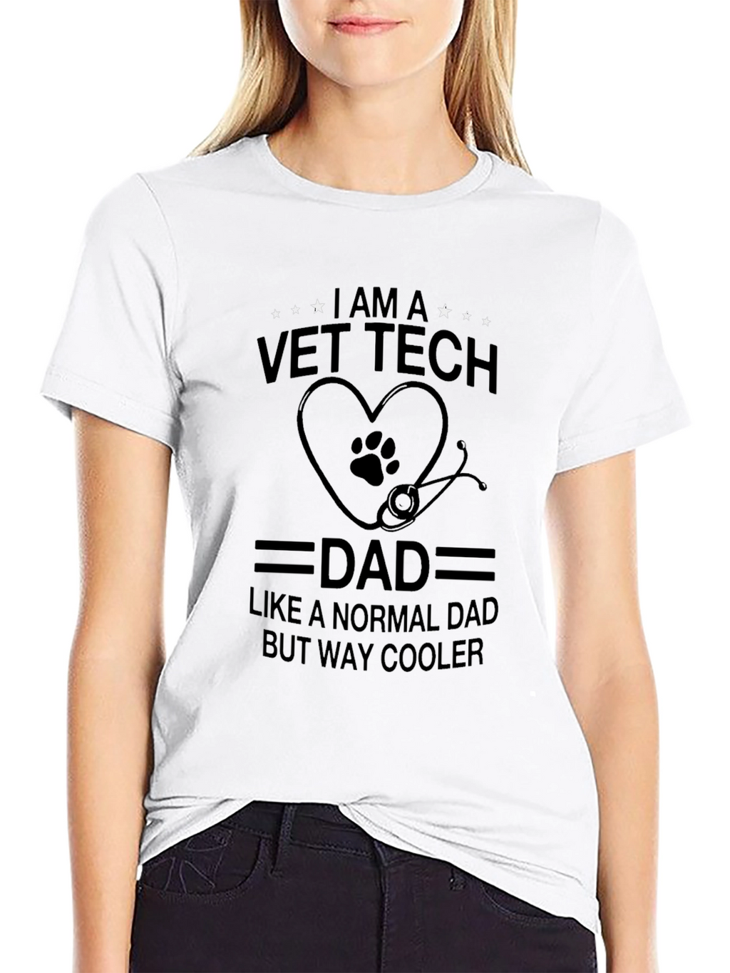 Vet Tech Dad T-Shirt - Way Cooler Dad