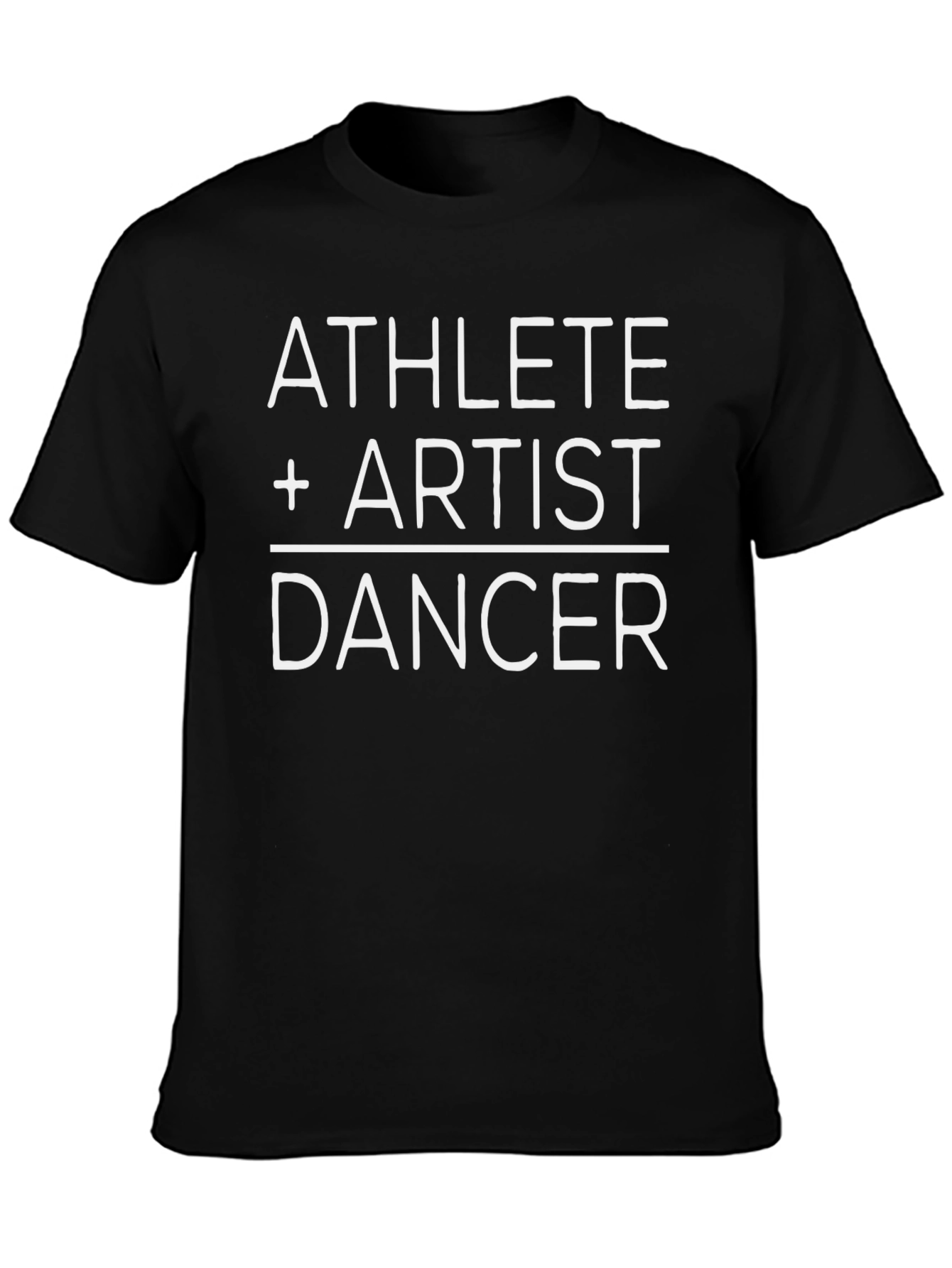 Athlete Artist Dancer Black Graphic Tee Shirt