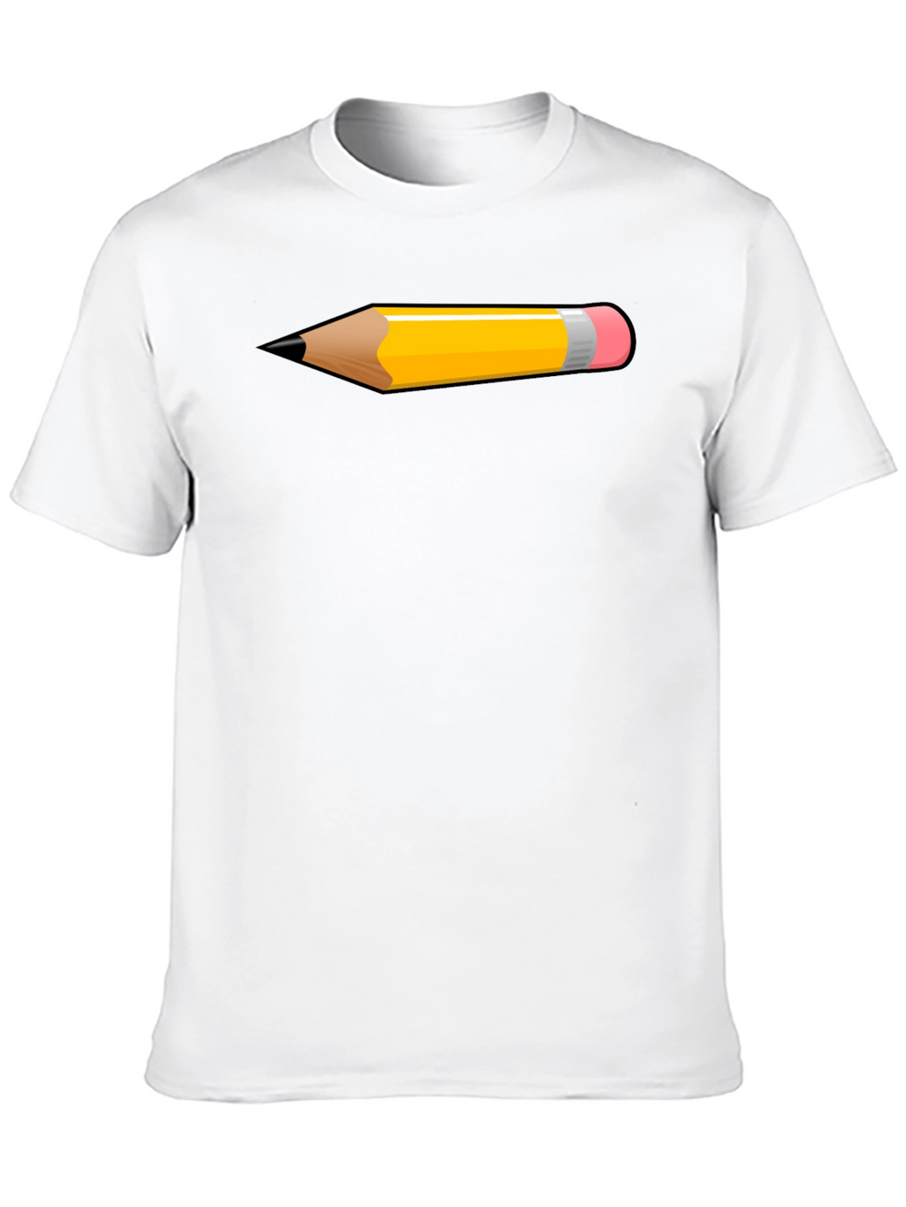 Pencil Graphic Tee - Artsy Black T-Shirt