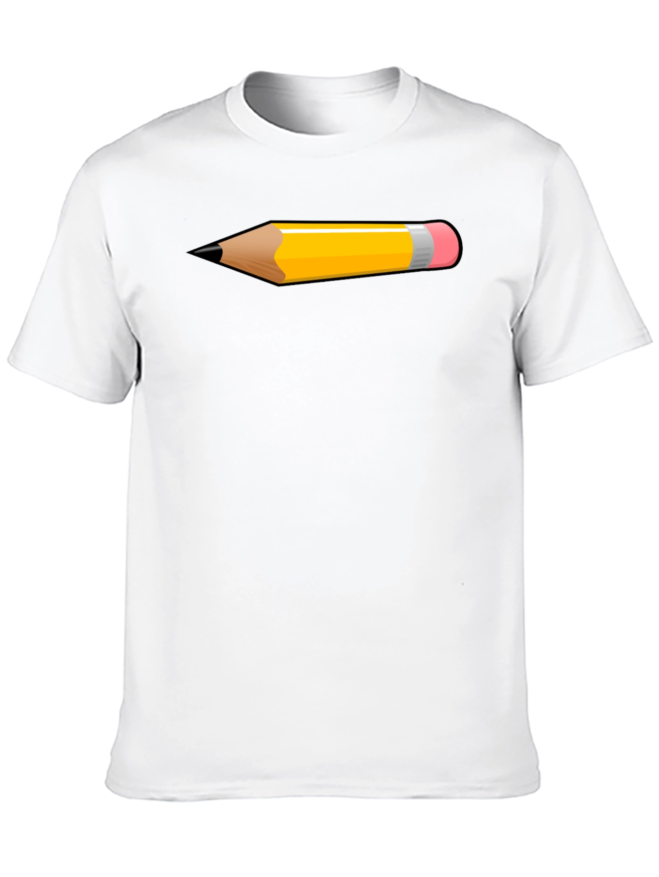 Pencil Graphic Tee - Artsy Black T-Shirt