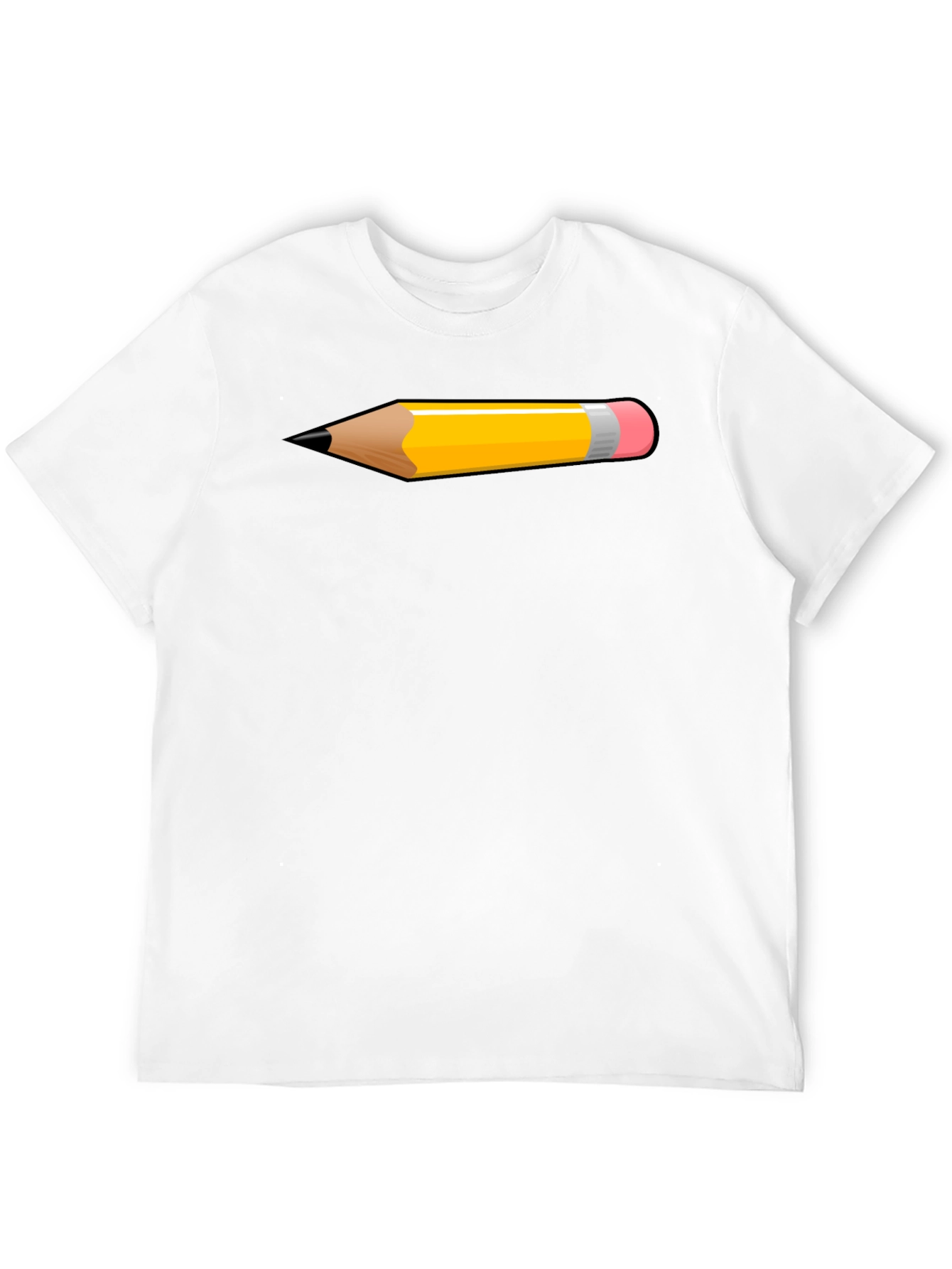 Pencil Graphic Tee - Artsy Black T-Shirt
