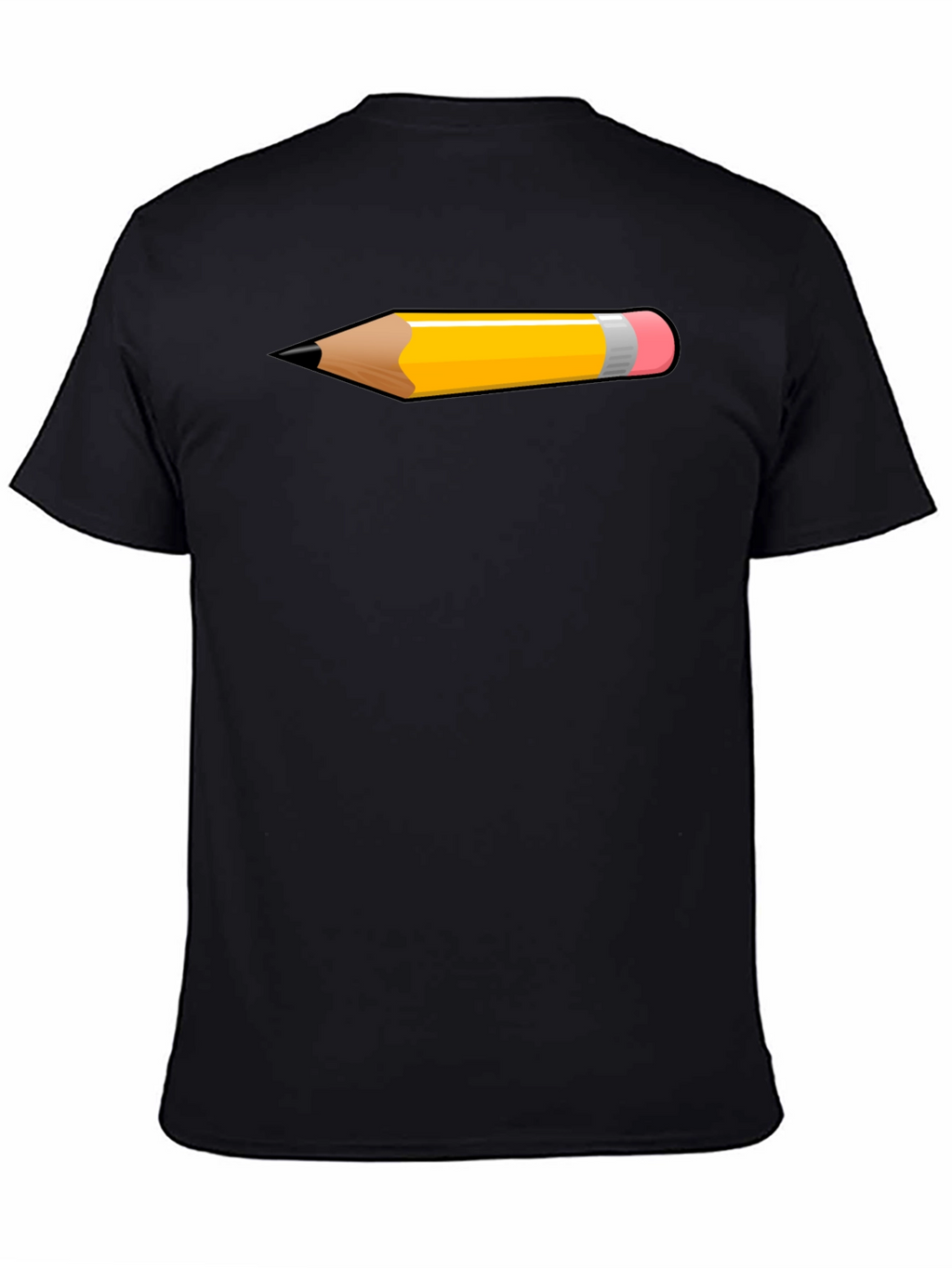 Pencil Graphic Tee - Artsy Black T-Shirt