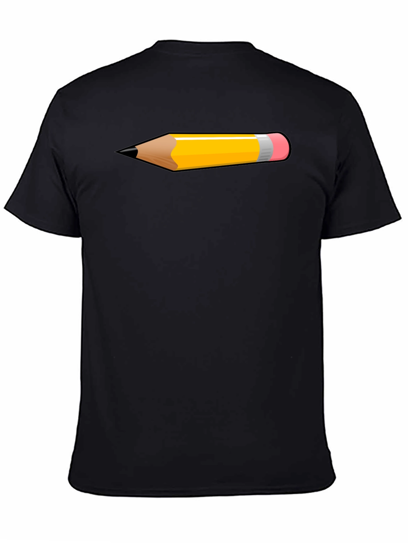 Pencil Graphic Tee - Artsy Black T-Shirt