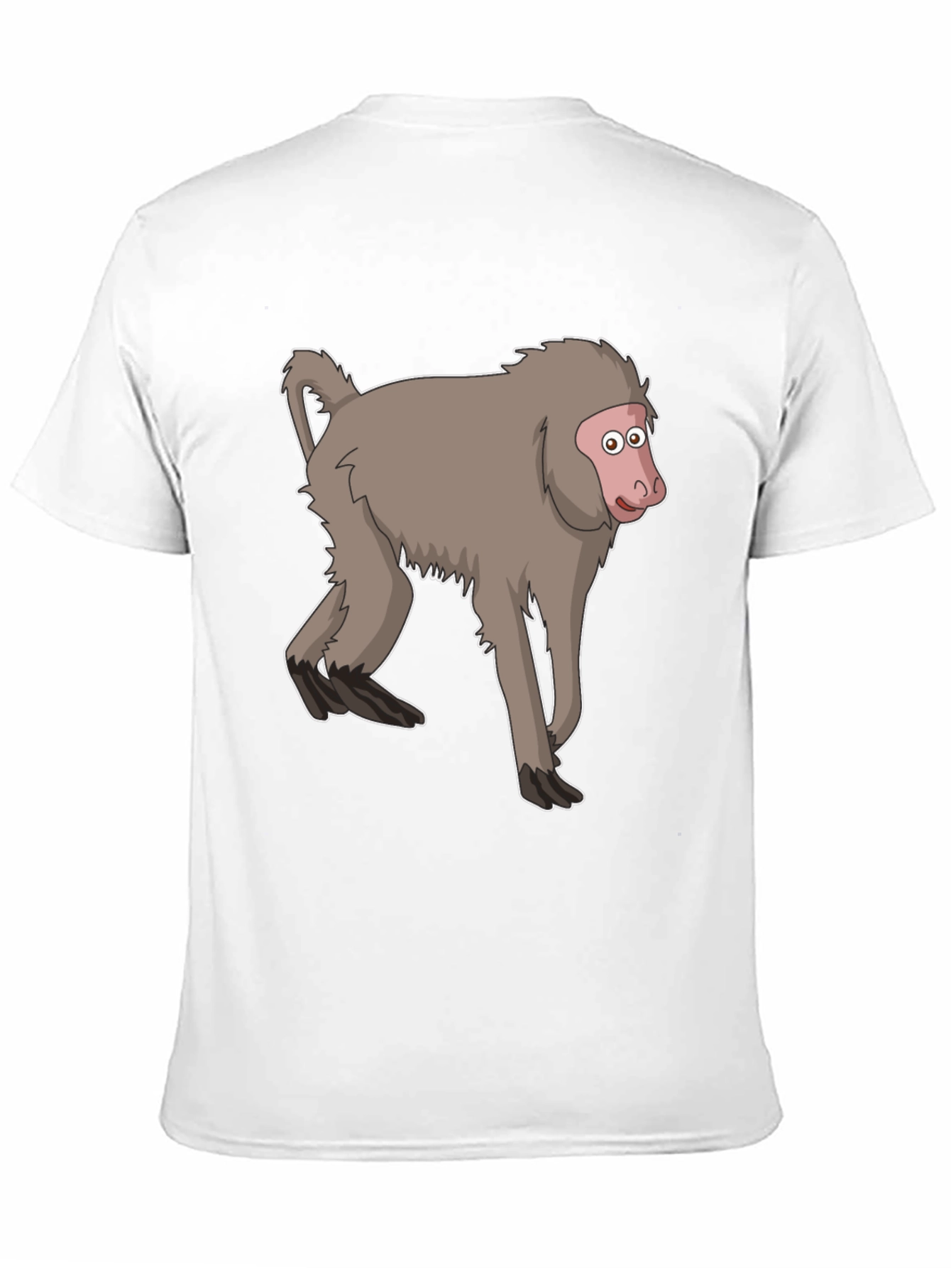 Monkey Cartoon T-Shirt - Unisex Black Tee