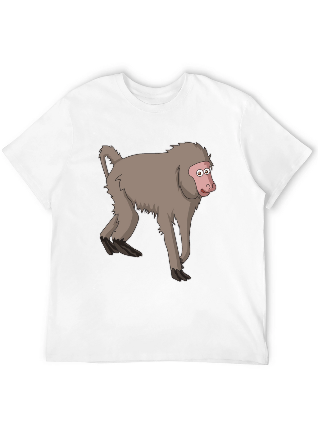 Monkey Cartoon T-Shirt - Unisex Black Tee