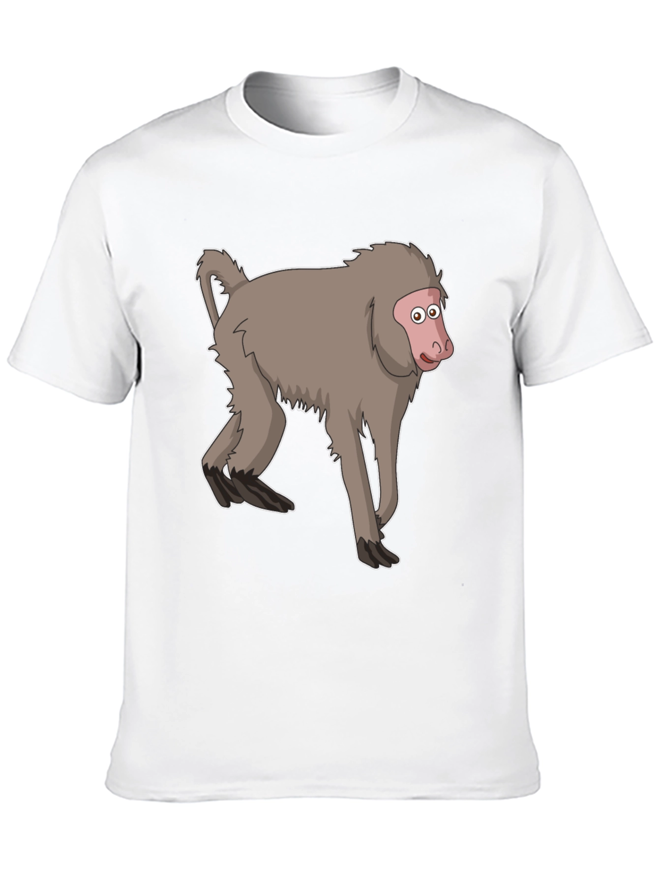 Monkey Cartoon T-Shirt - Unisex Black Tee