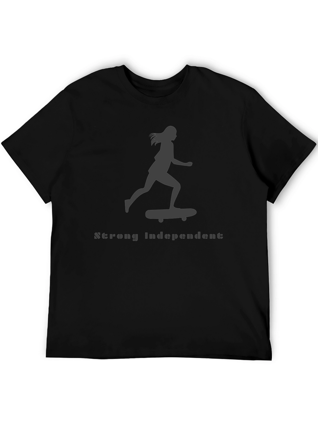 Strong Independent Woman Skateboarder Graphic Tee