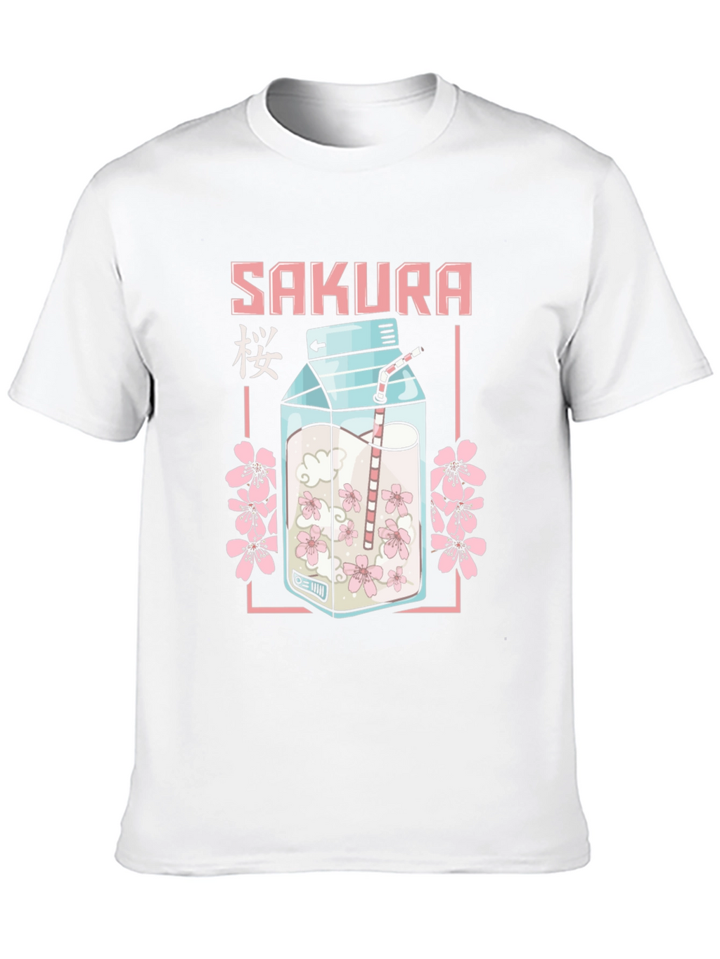 Sakura Milk Carton T-Shirt - Anime Style