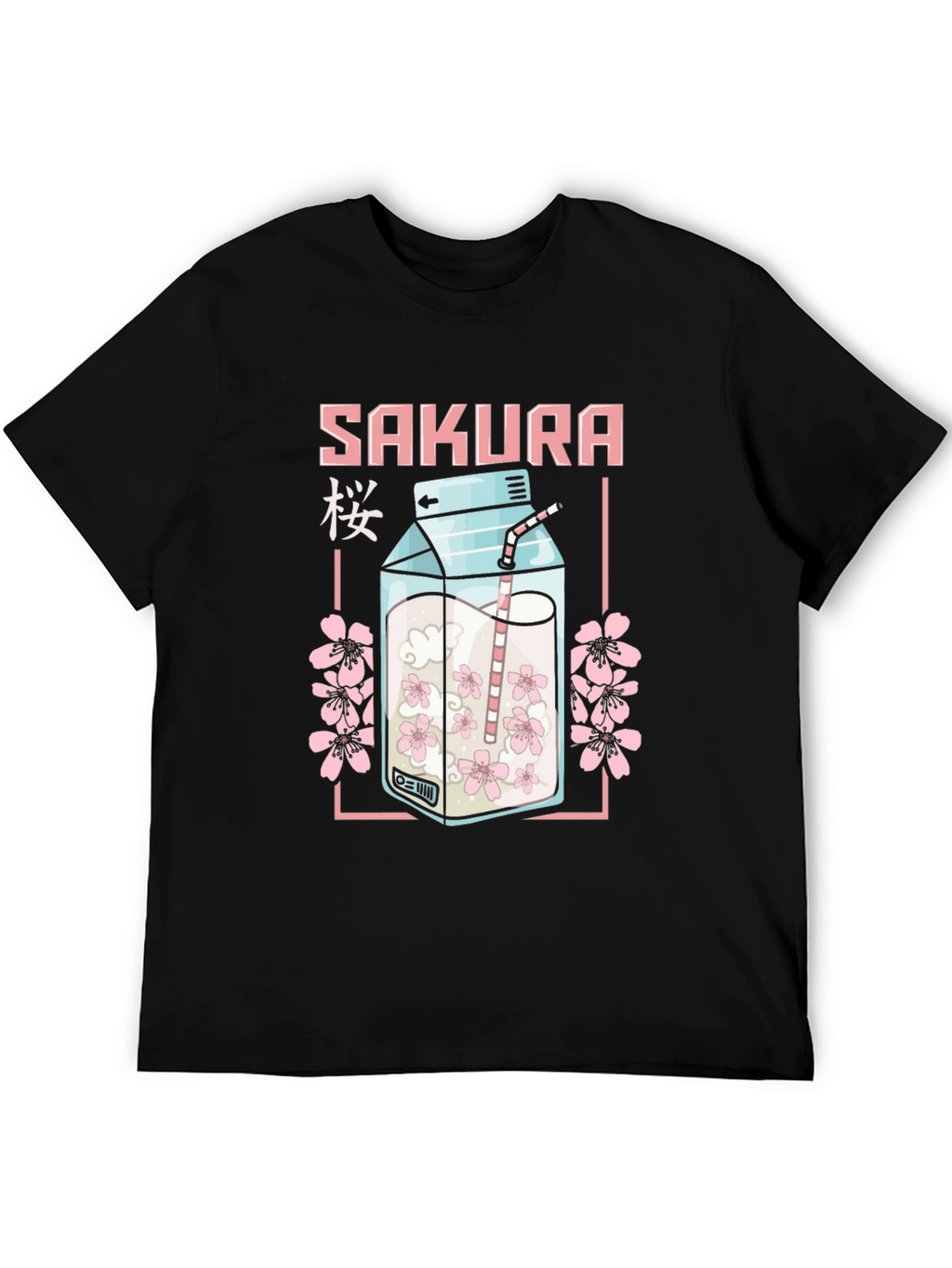 Sakura Milk Carton T-Shirt - Anime Style