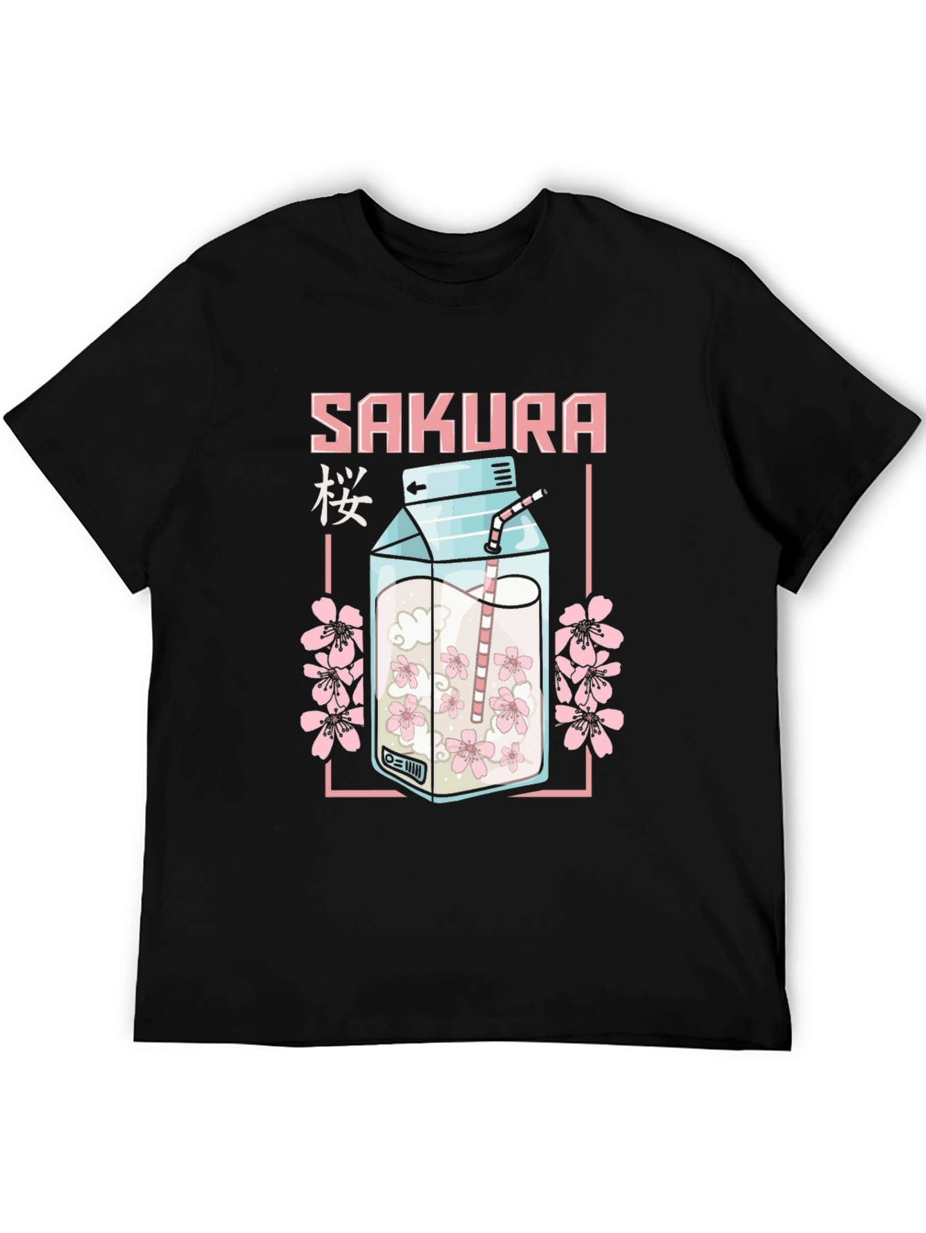 Sakura Milk Carton T-Shirt - Anime Style