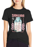 Sakura Milk Carton T-Shirt - Anime Style