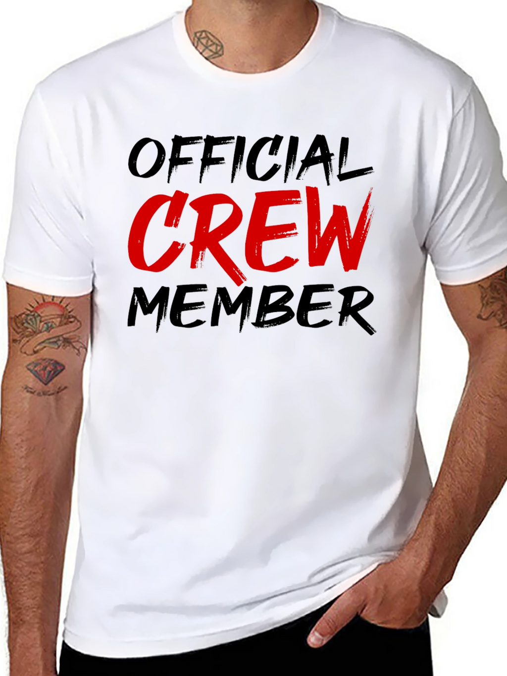 Official Crew Member Black Graphic Tee