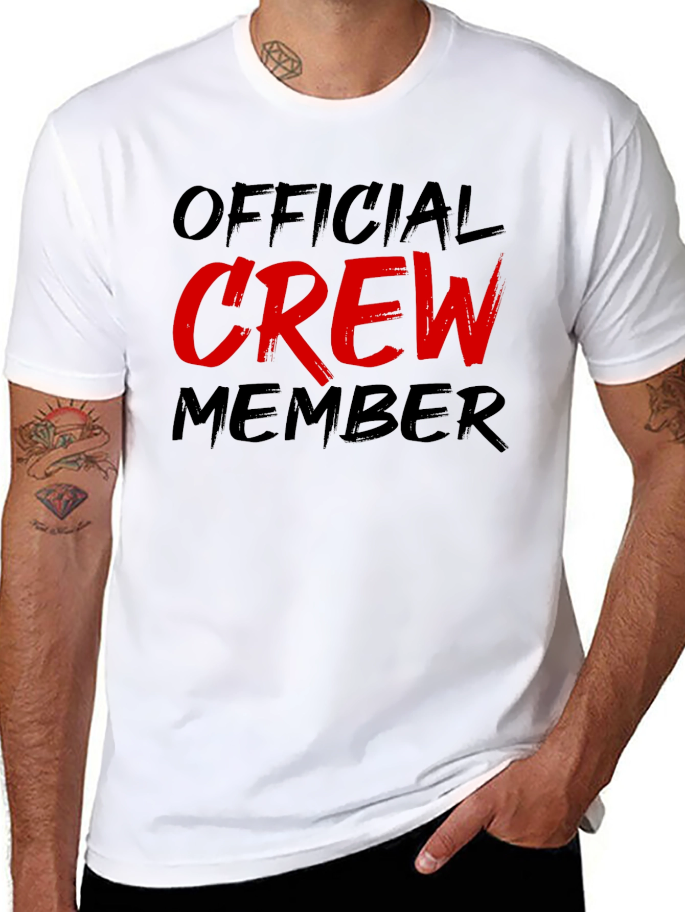 Official Crew Member Black Graphic Tee
