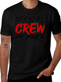 Official Crew Member Black Graphic Tee