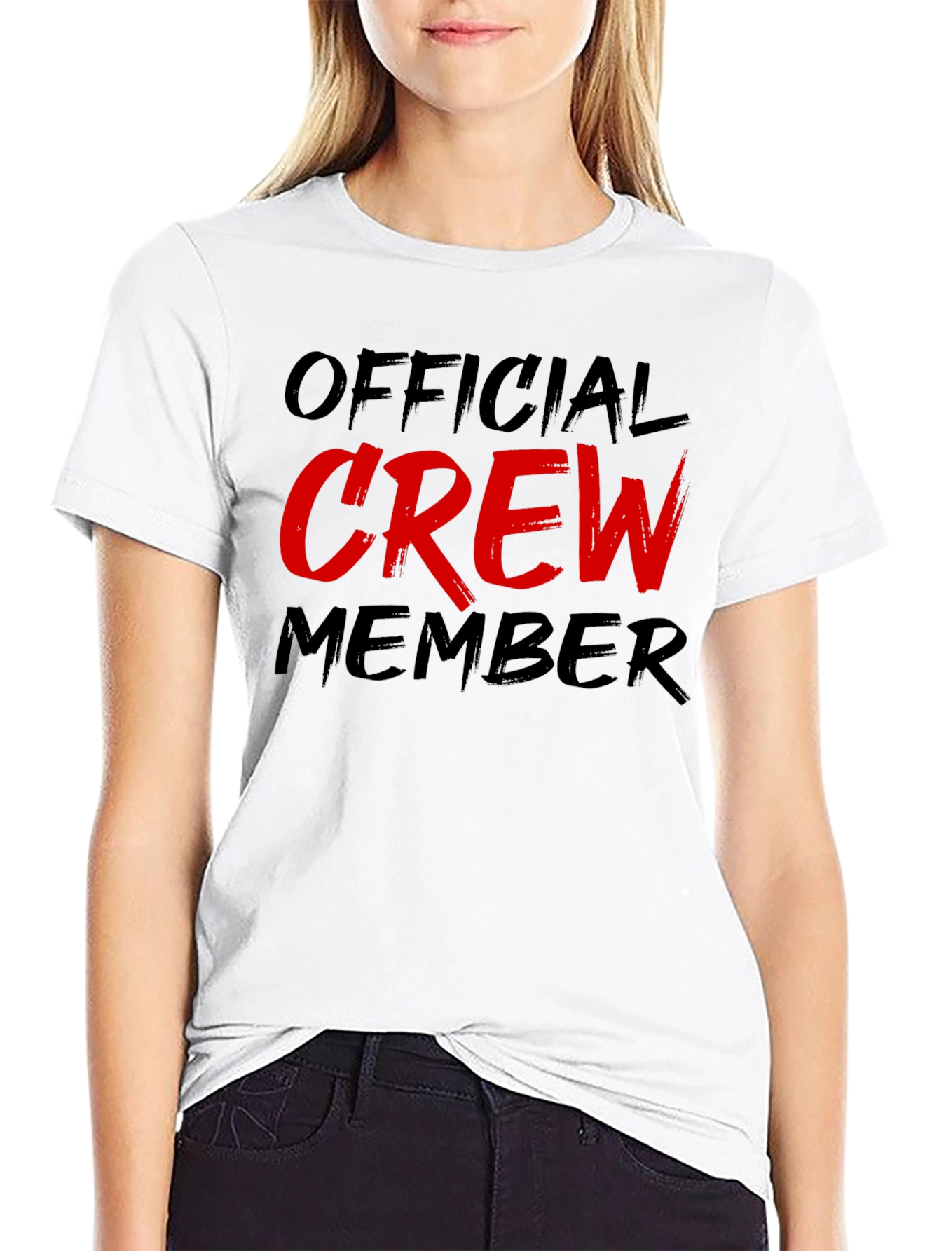 Official Crew Member Black Graphic Tee