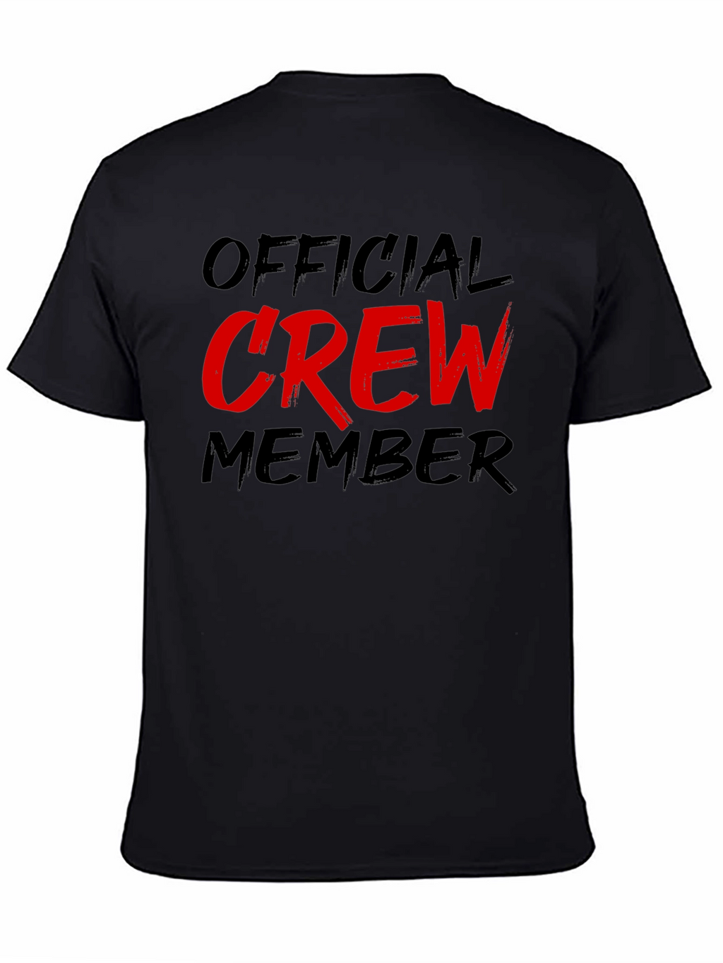 Official Crew Member Black Graphic Tee