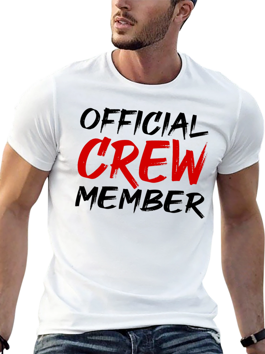 Official Crew Member Black Graphic Tee