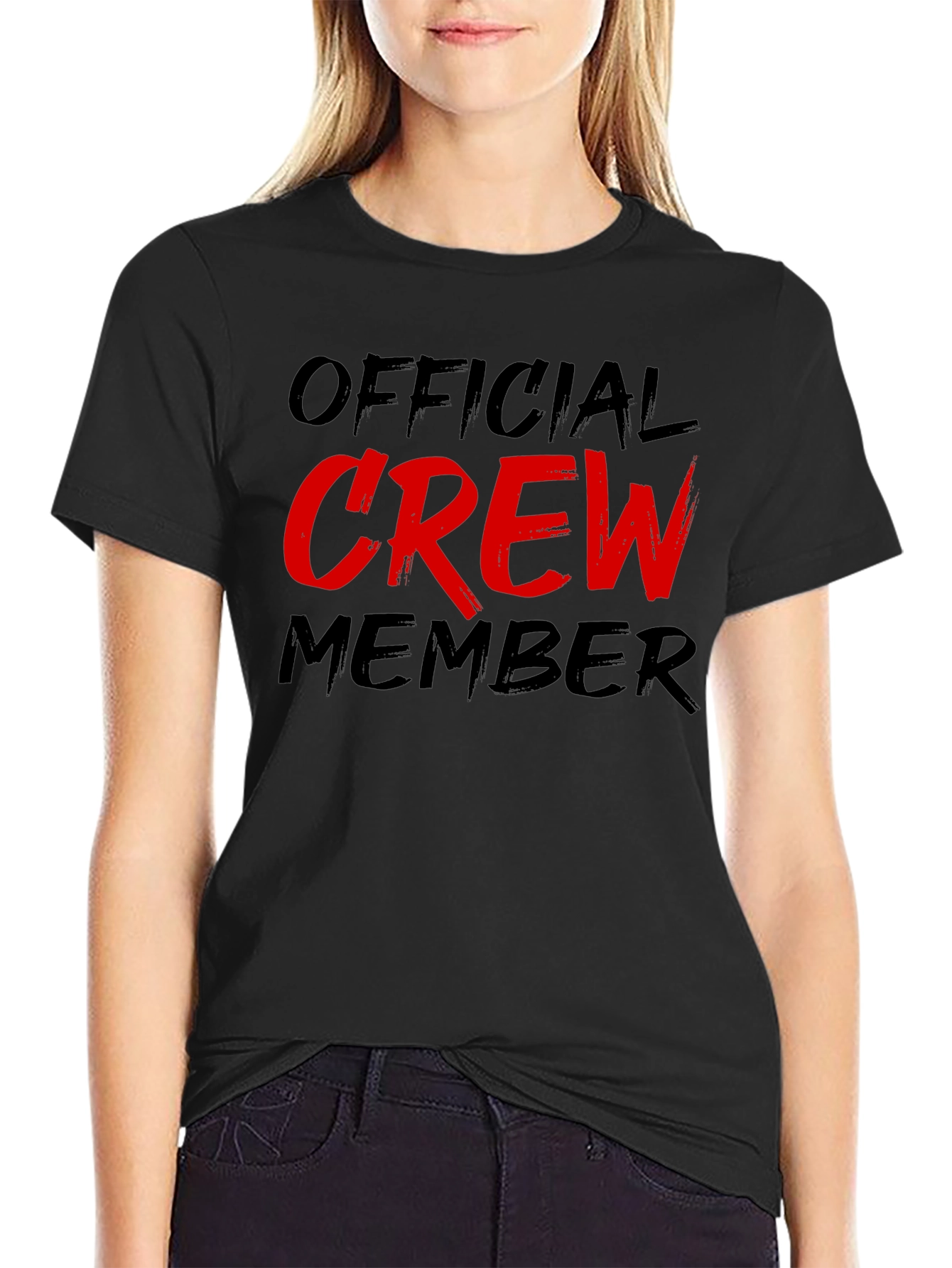 Official Crew Member Black Graphic Tee