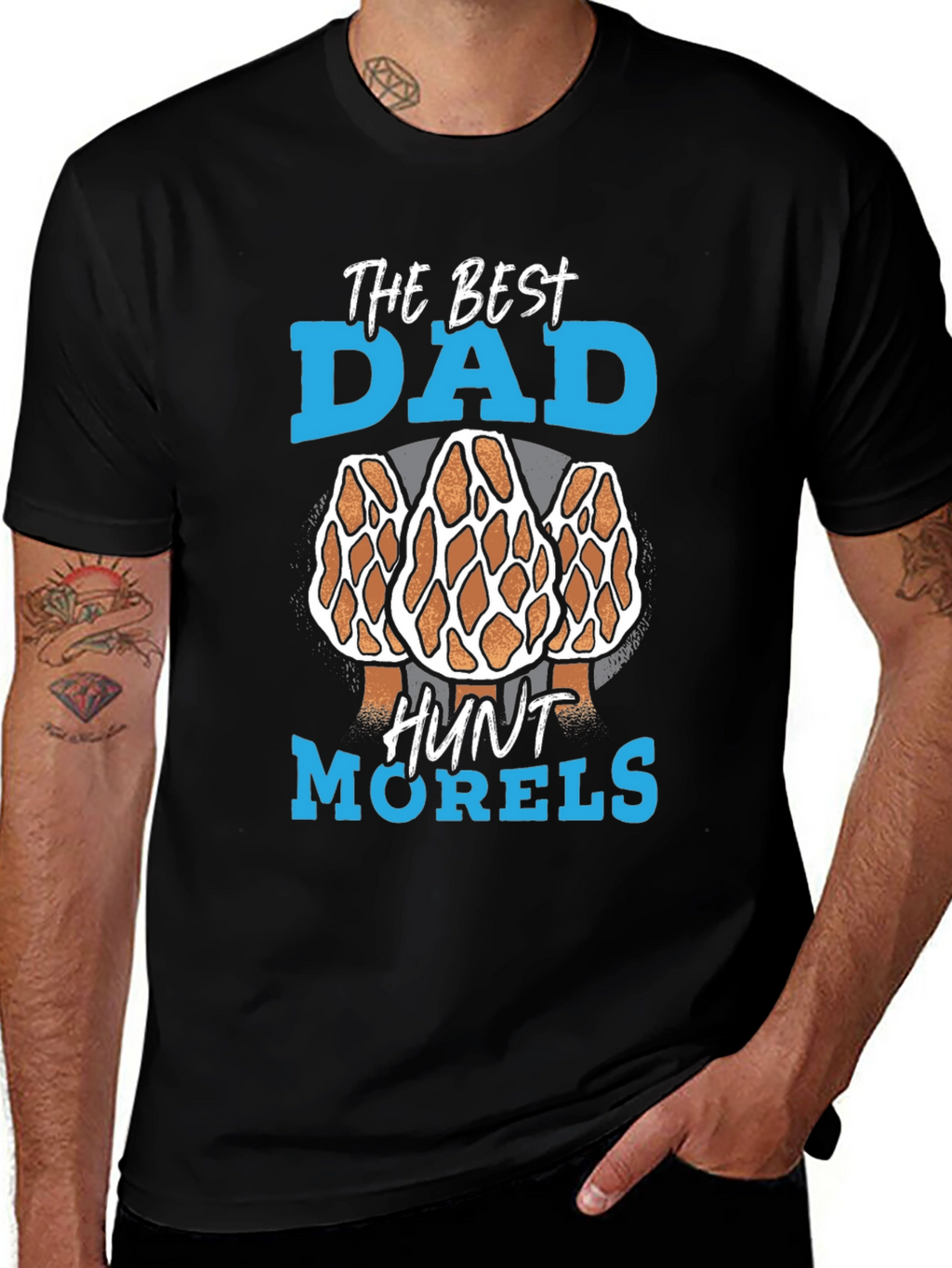 Best Dad Morel Mushroom Hunting T-Shirt