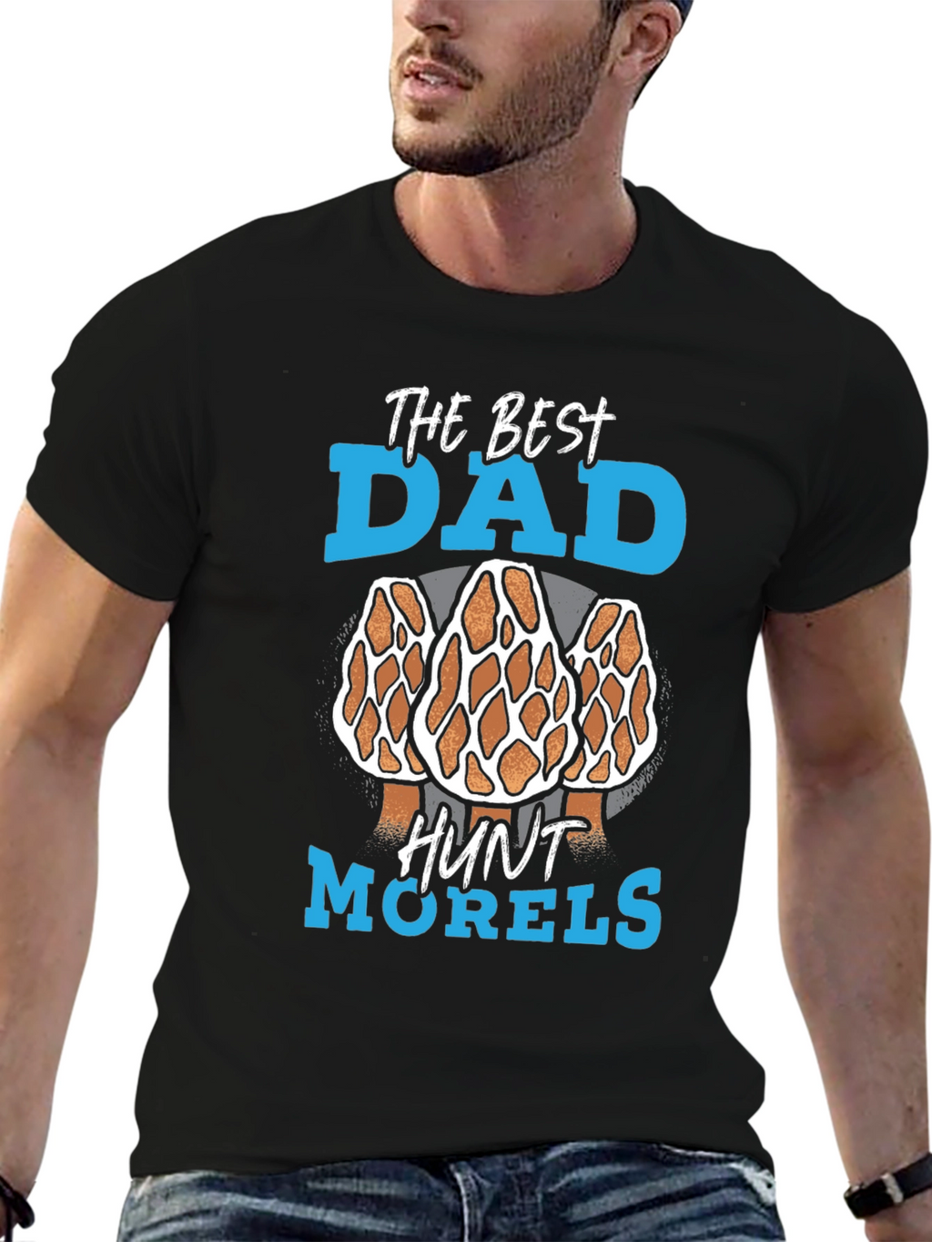 Best Dad Morel Mushroom Hunting T-Shirt