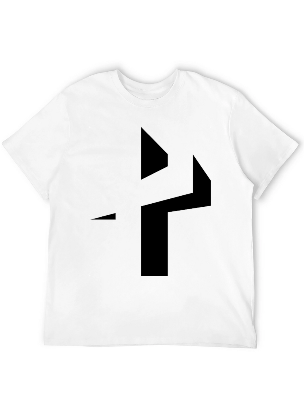 Geometric Black Graphic Tee - Modern Style
