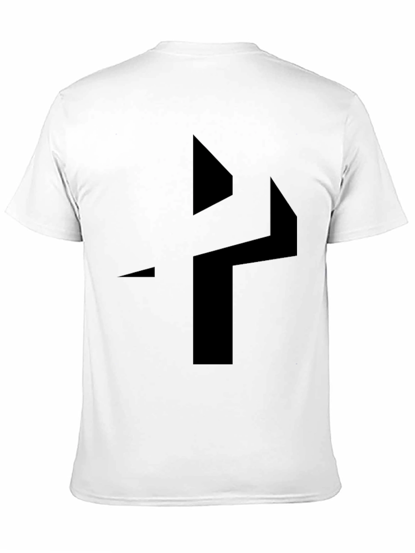 Geometric Black Graphic Tee - Modern Style