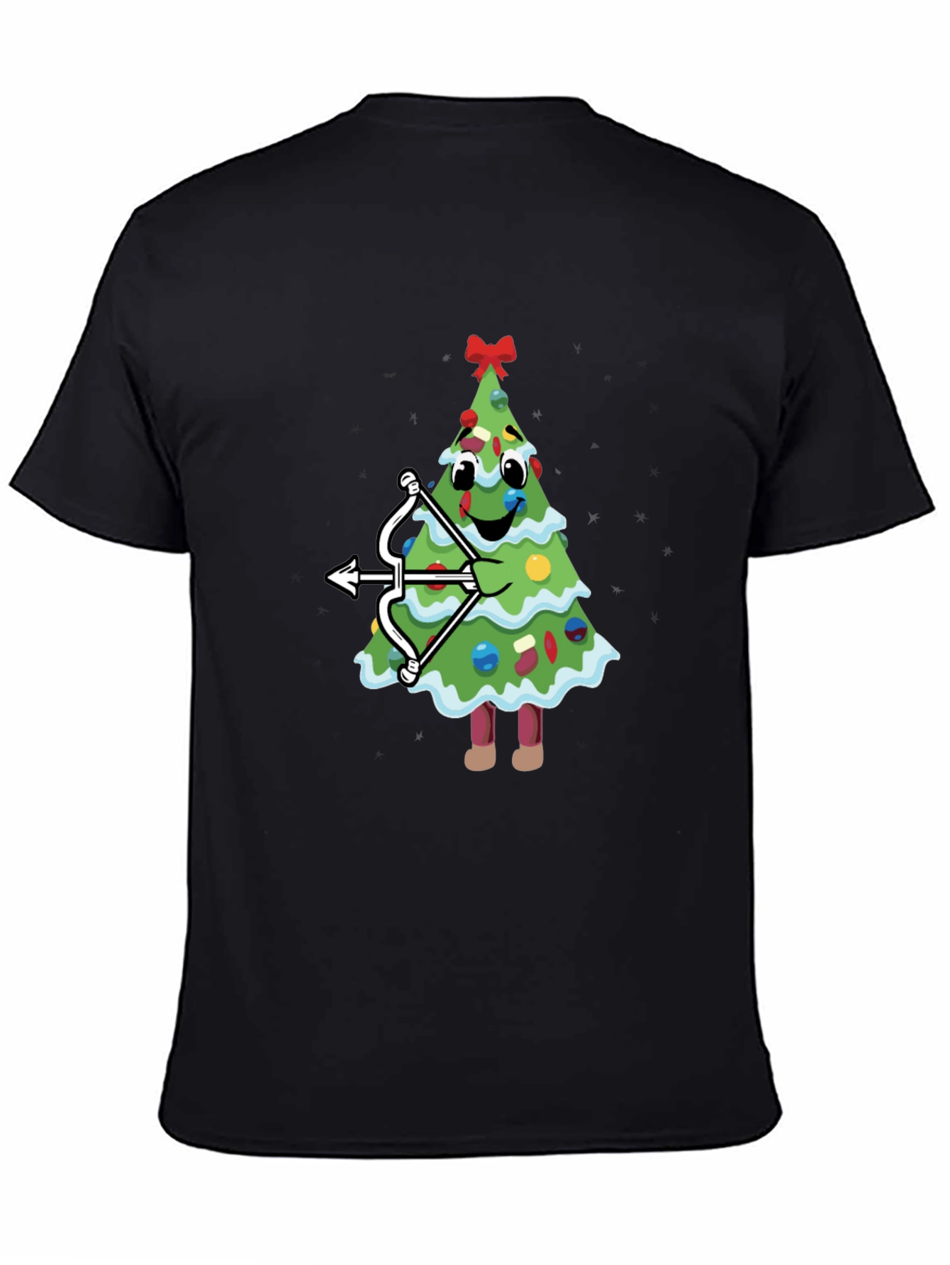 Festive Archer Tee: Holiday Christmas Tree Bow & Arrow T-Shirt
