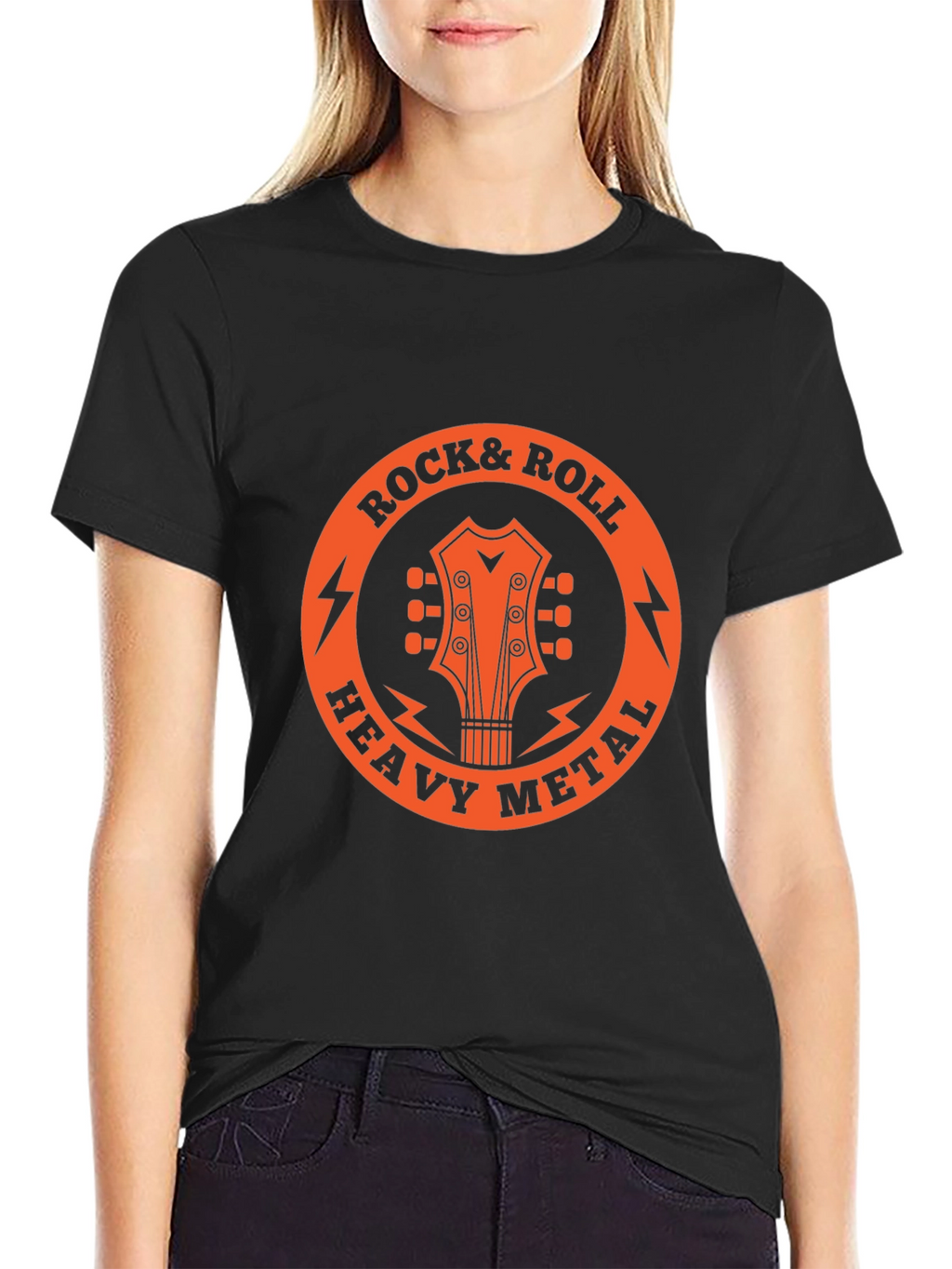 Rock & Roll Heavy Metal Guitar T-Shirt