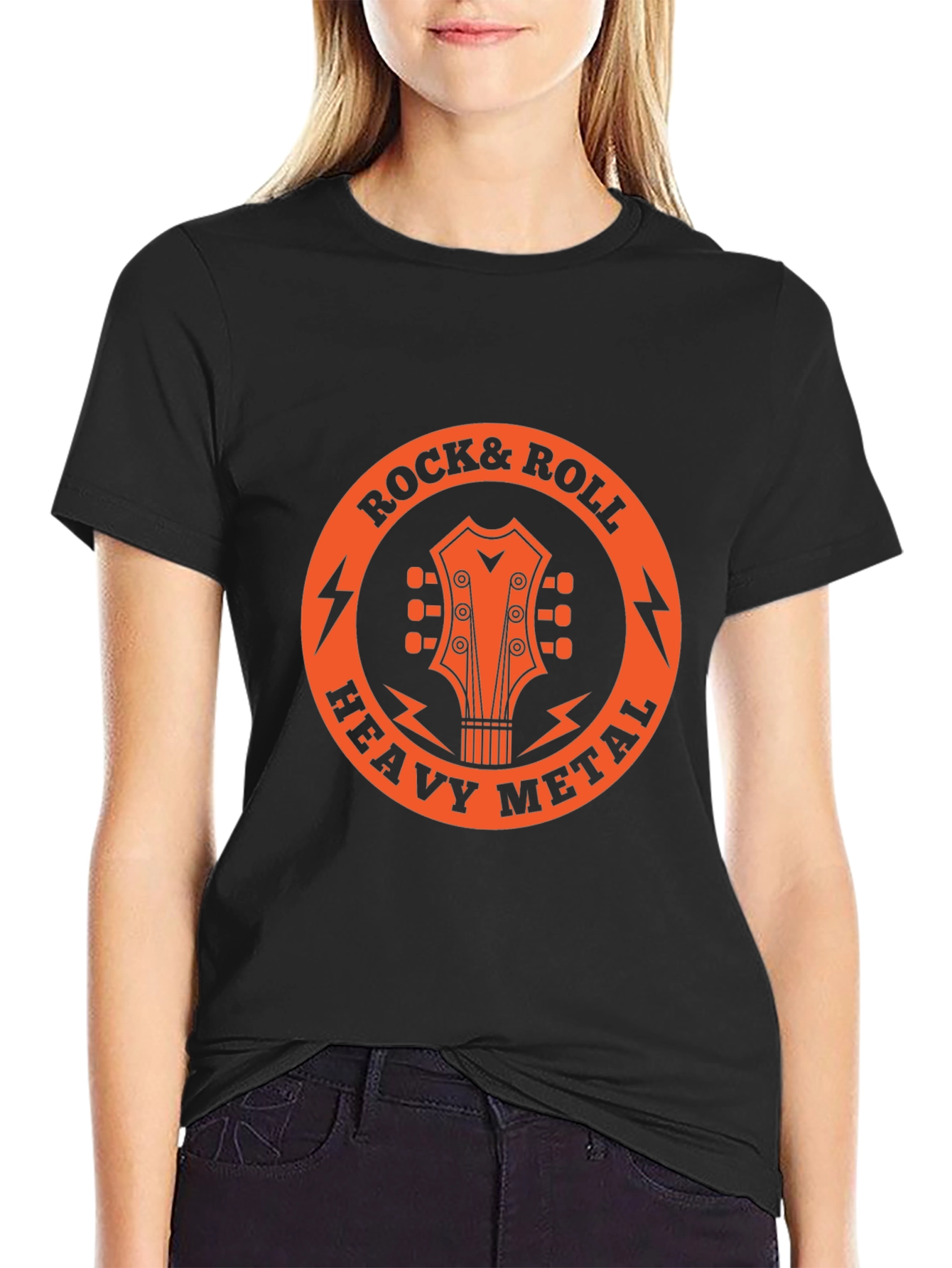 Rock & Roll Heavy Metal Guitar T-Shirt