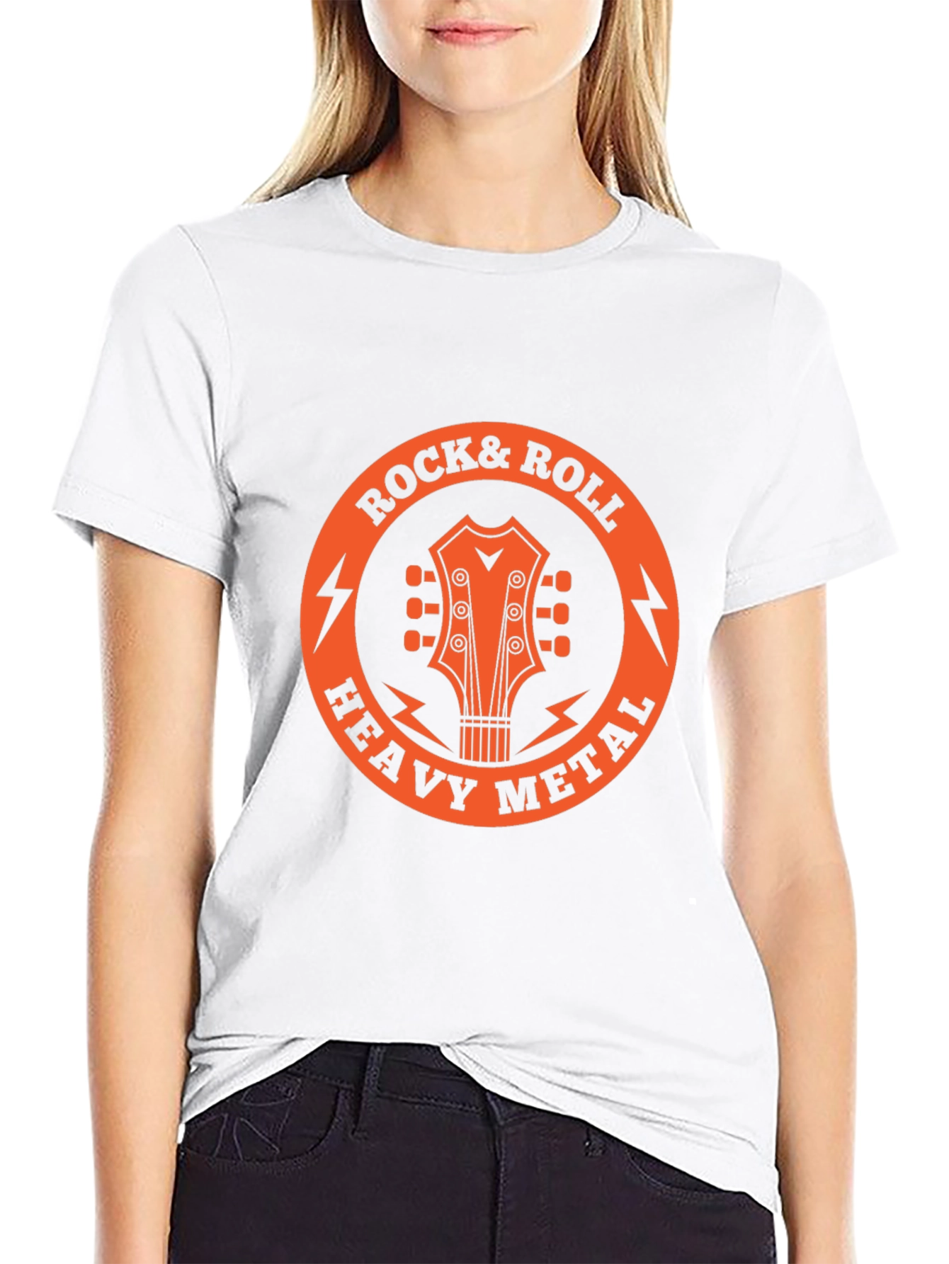 Rock & Roll Heavy Metal Guitar T-Shirt