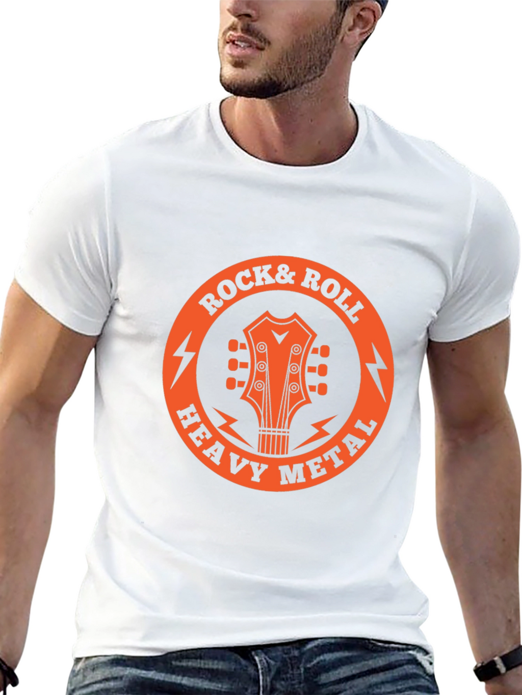 Rock & Roll Heavy Metal Guitar T-Shirt