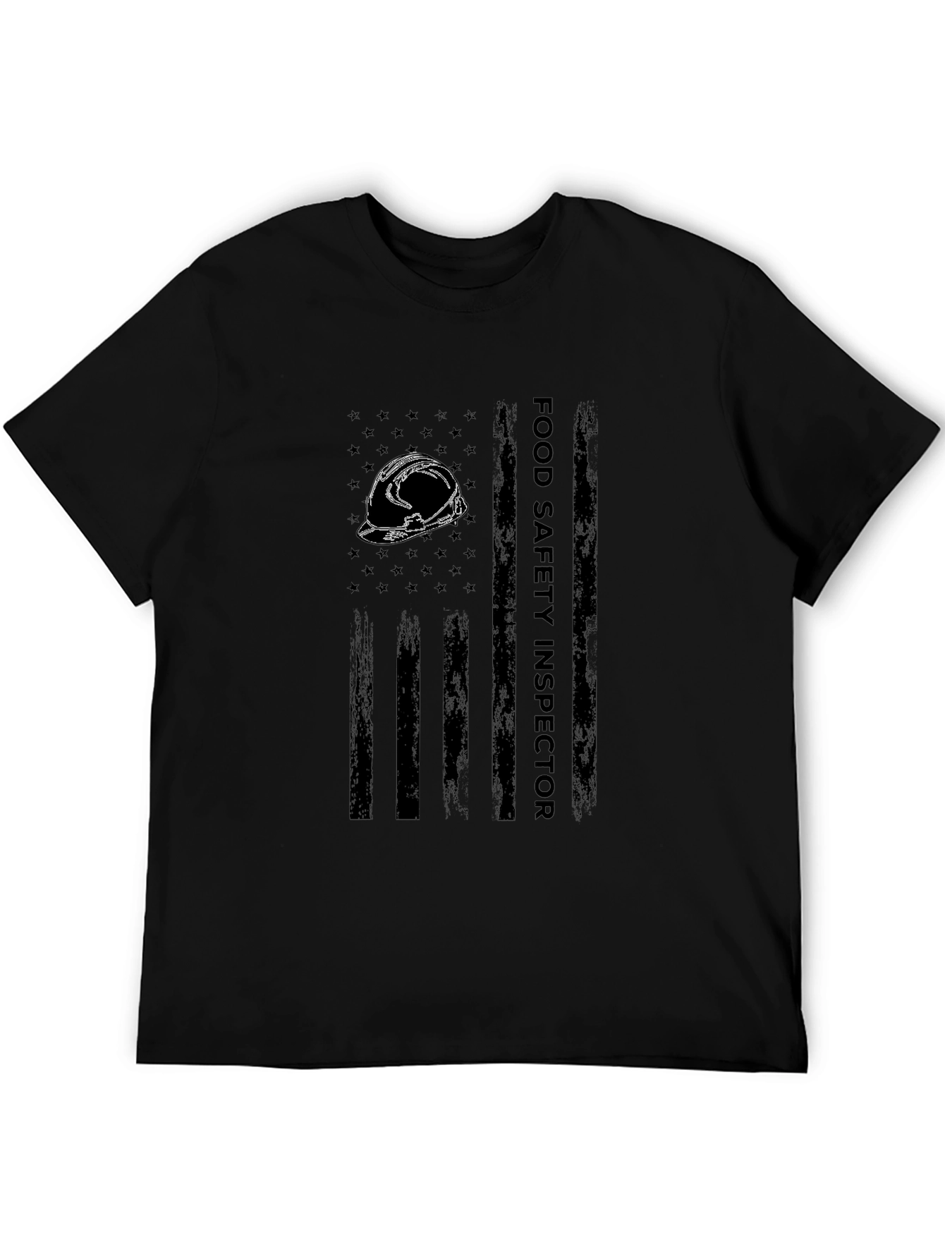 Food Safety Inspector T-Shirt - Distressed American Flag Design