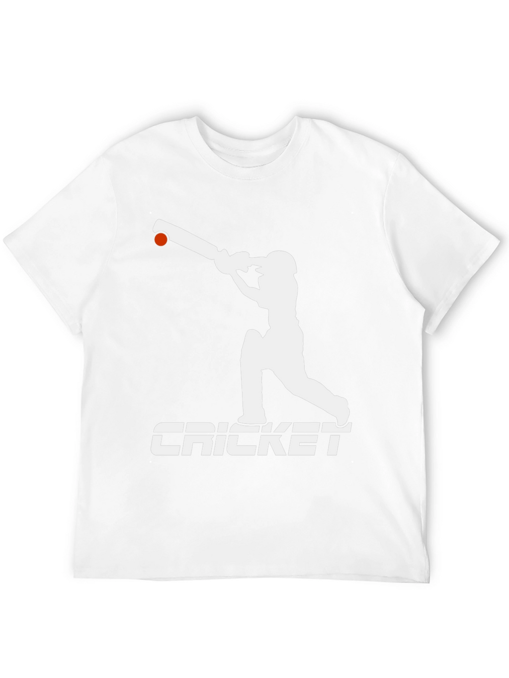 Cricket Player Graphic Tee - Black Cotton T-Shirt