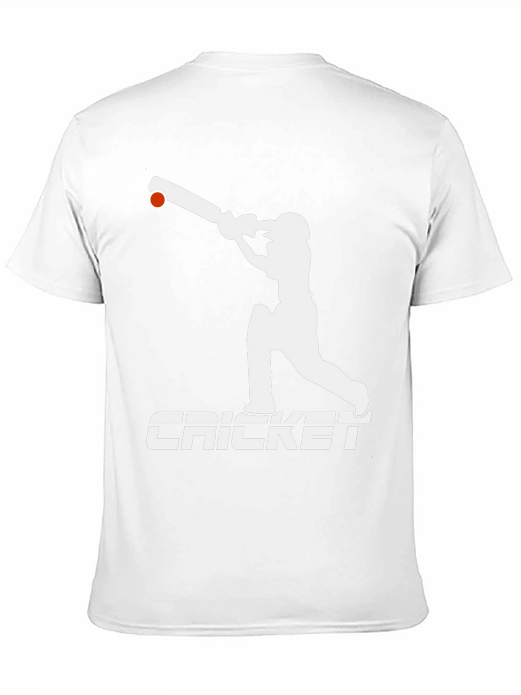 Cricket Player Graphic Tee - Black Cotton T-Shirt