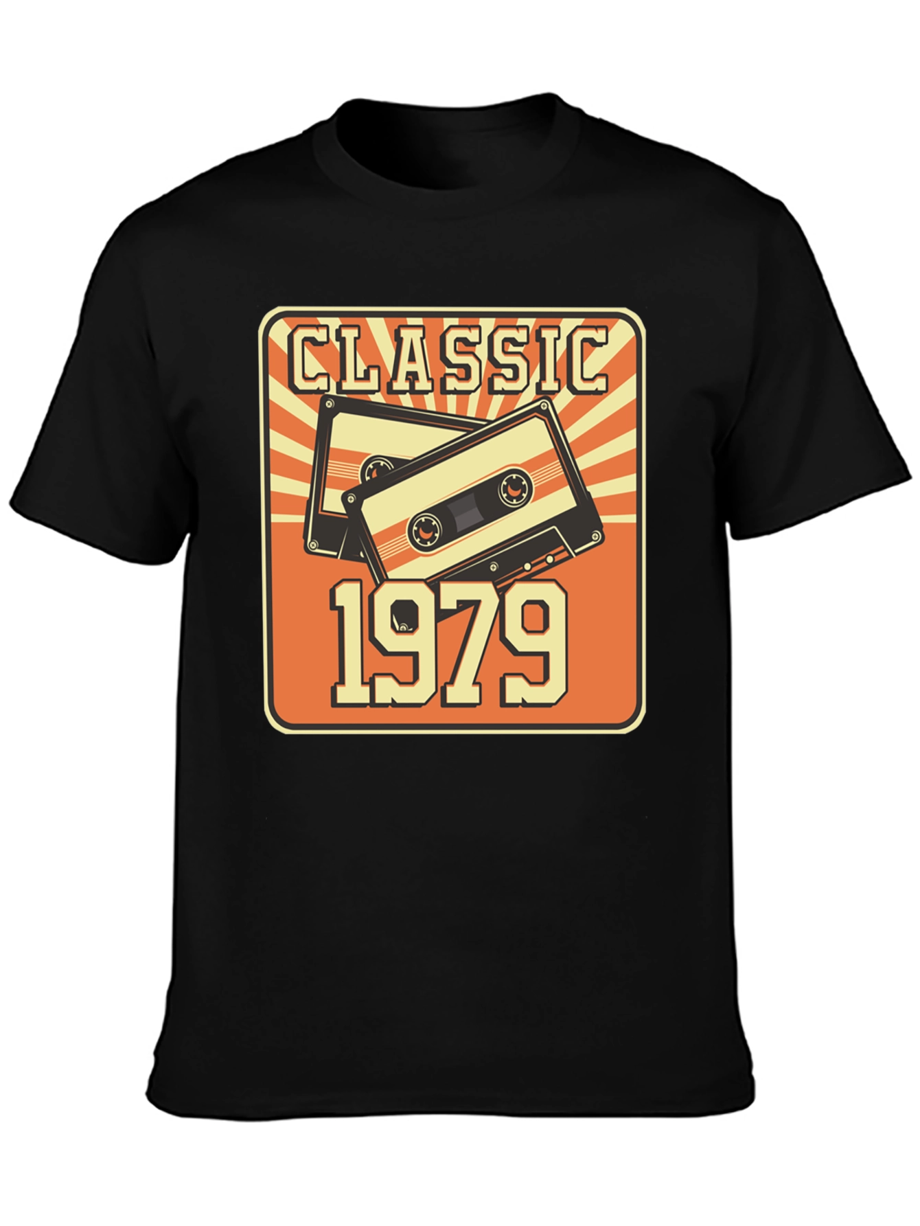 Classic 1979 Cassette Tape Graphic T-Shirt