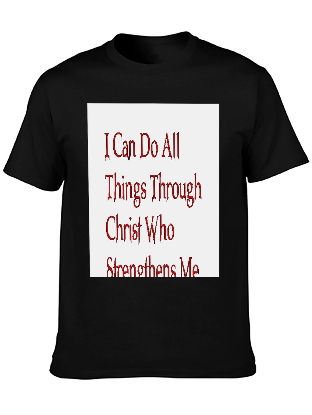 Inspirational Christian T-Shirt - All Things Through Christ