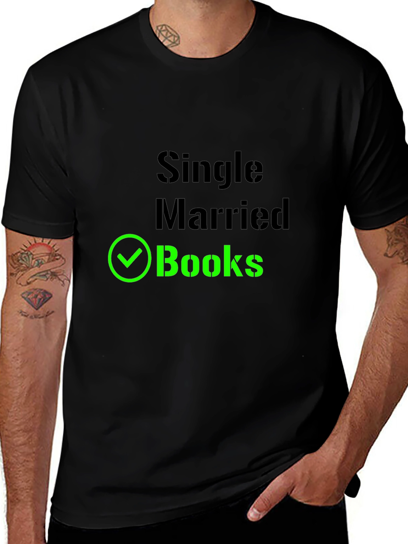 Single Married Books T-Shirt