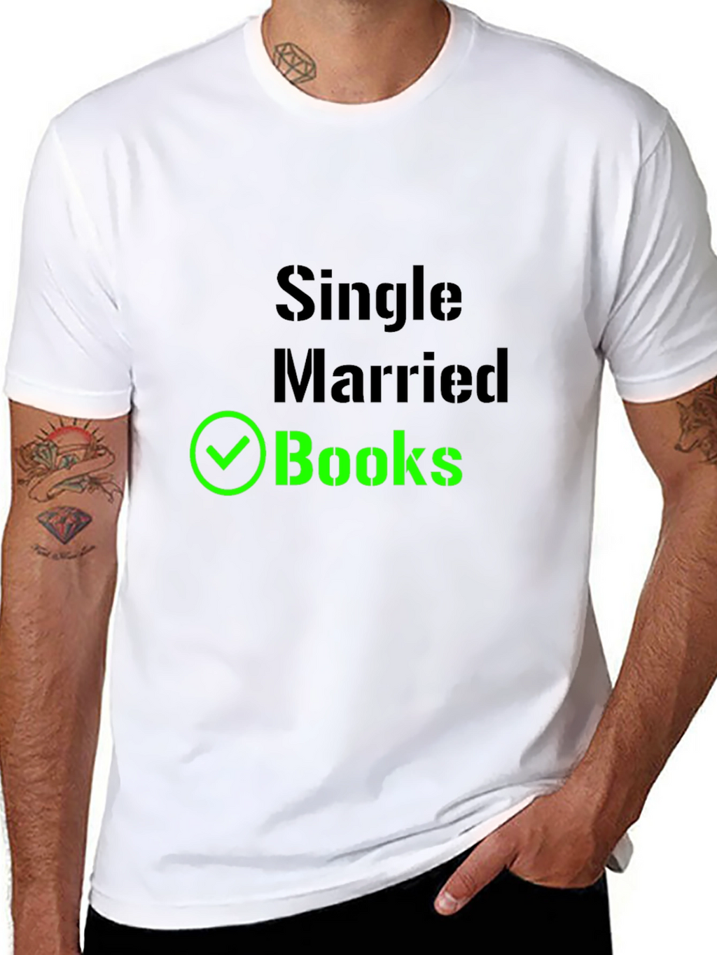 Single Married Books T-Shirt