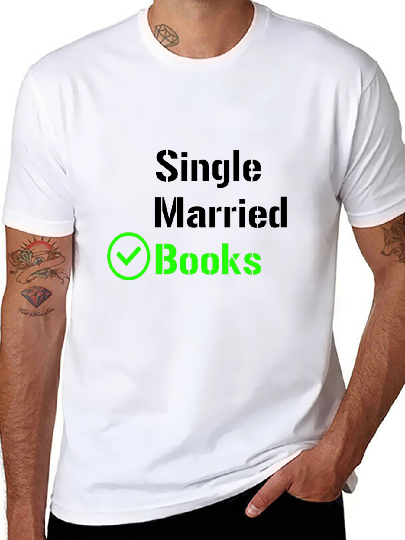 Single Married Books T-Shirt