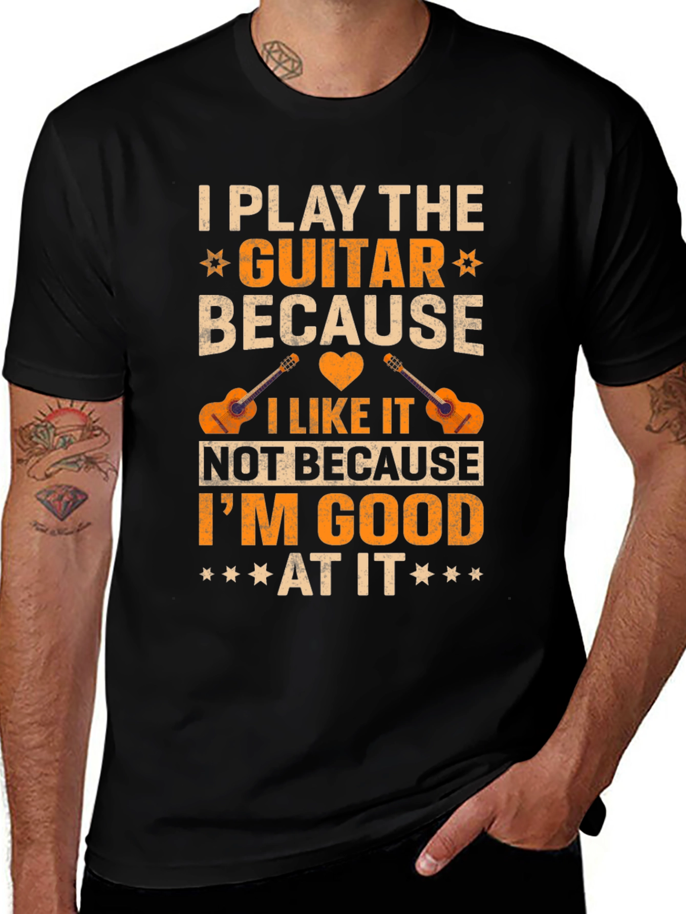 Guitar Player T-Shirt - I Play the Guitar Because I Like It